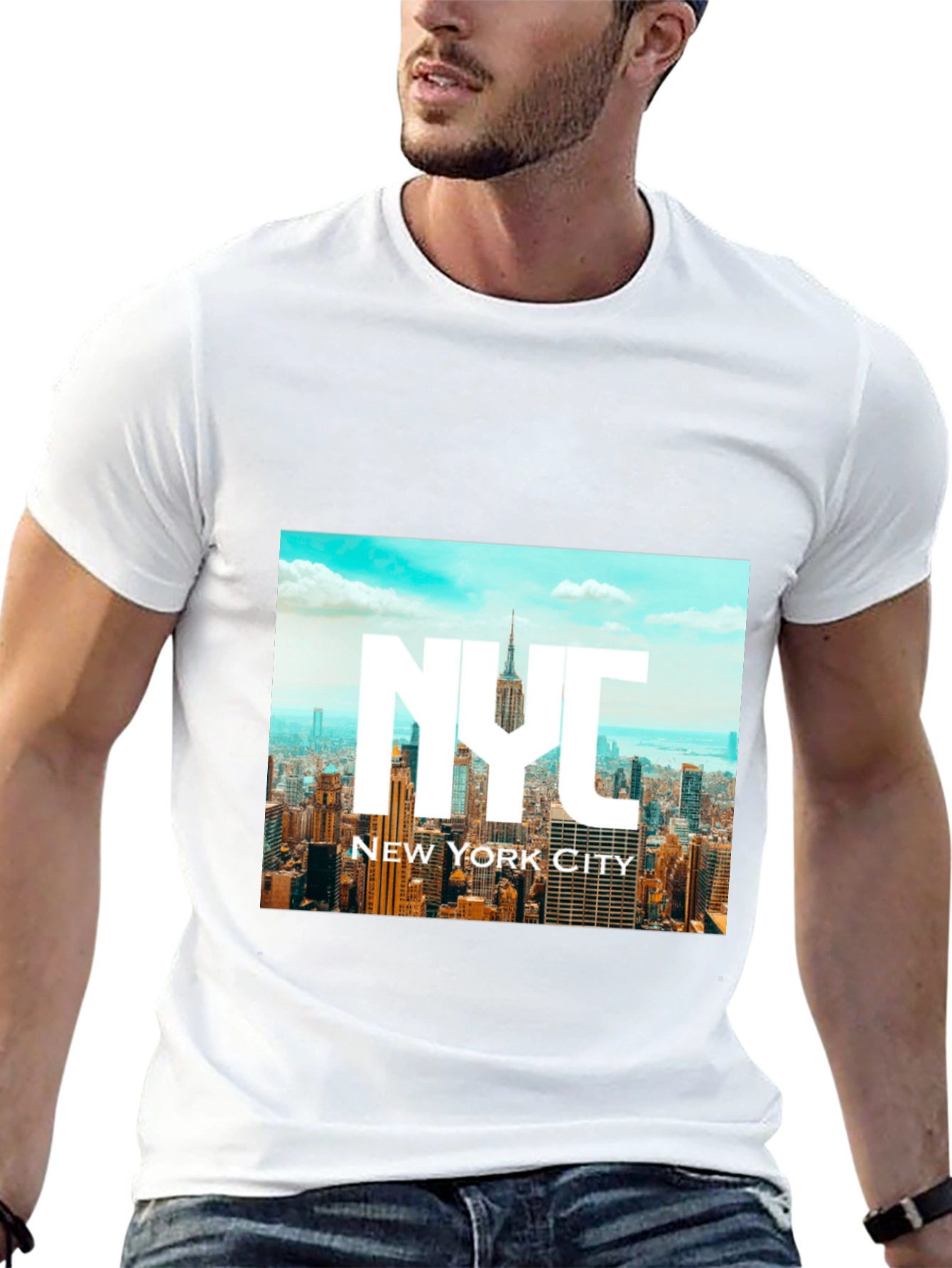 NYC New York City Graphic Tee - Black