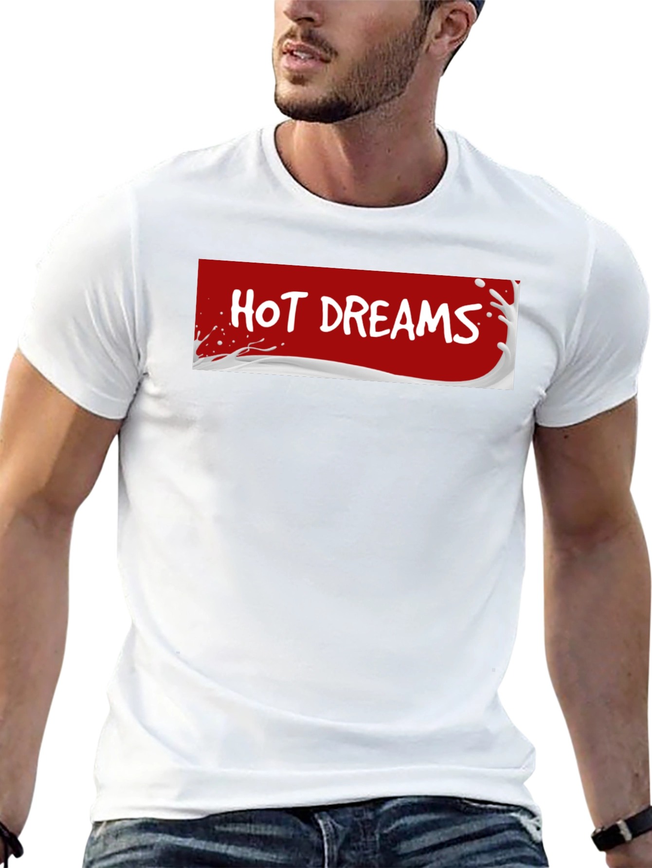 Hot Dreams T-Shirt - Black Crew Neck