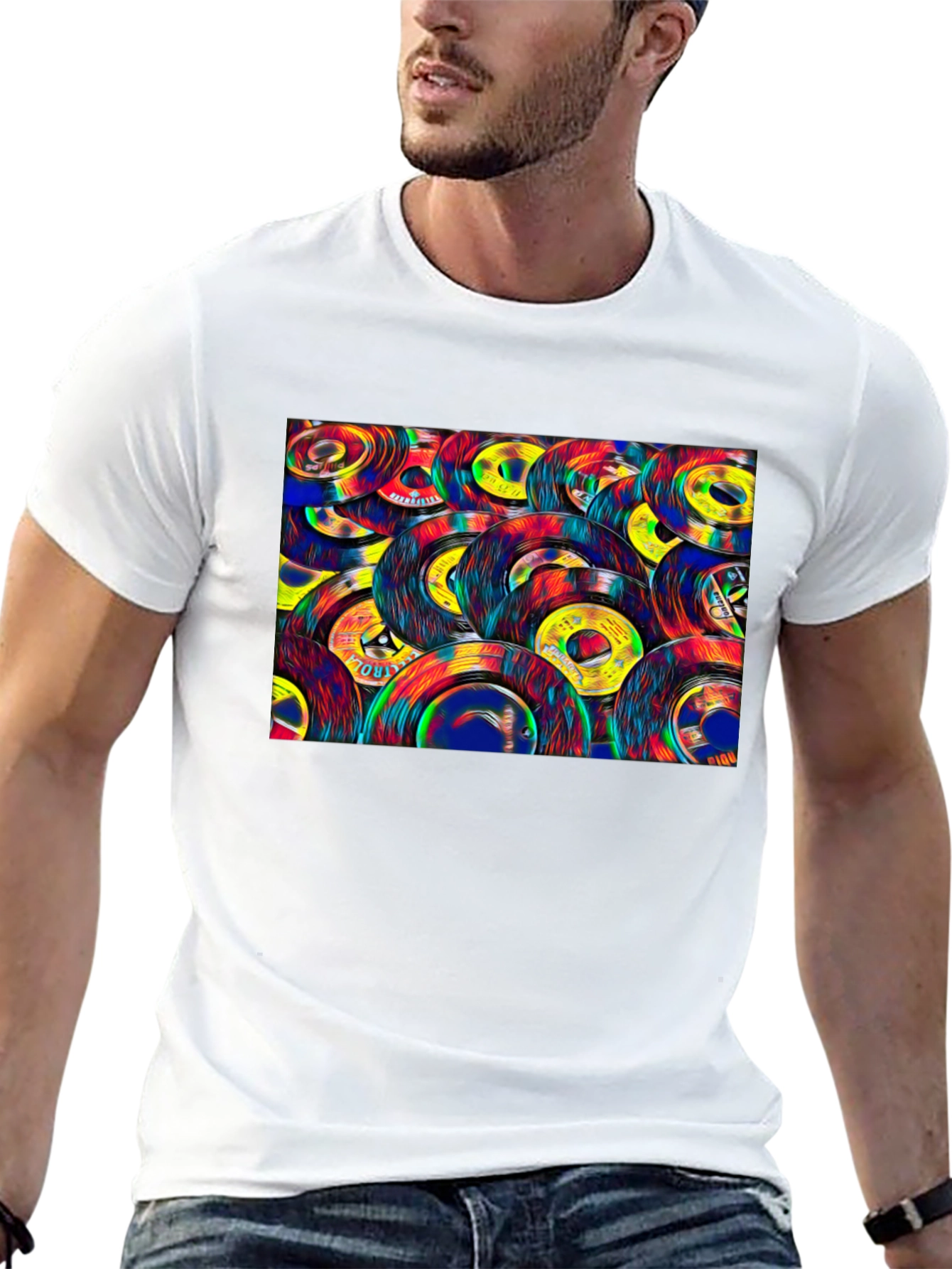 Retro Vinyl Record Graphic Tee