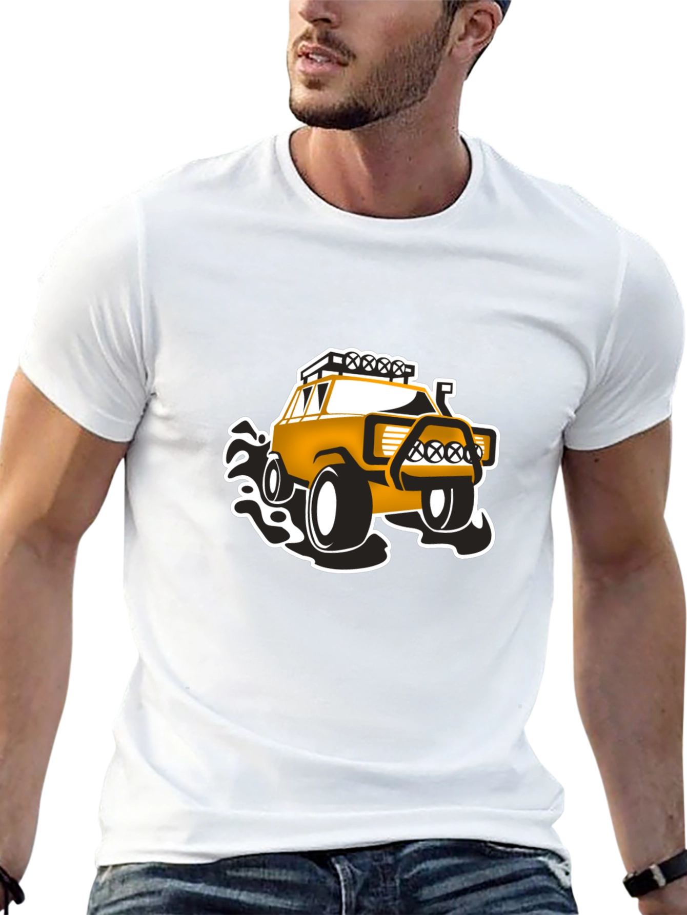 Off-Road Adventure T-Shirt - Black Bold Design