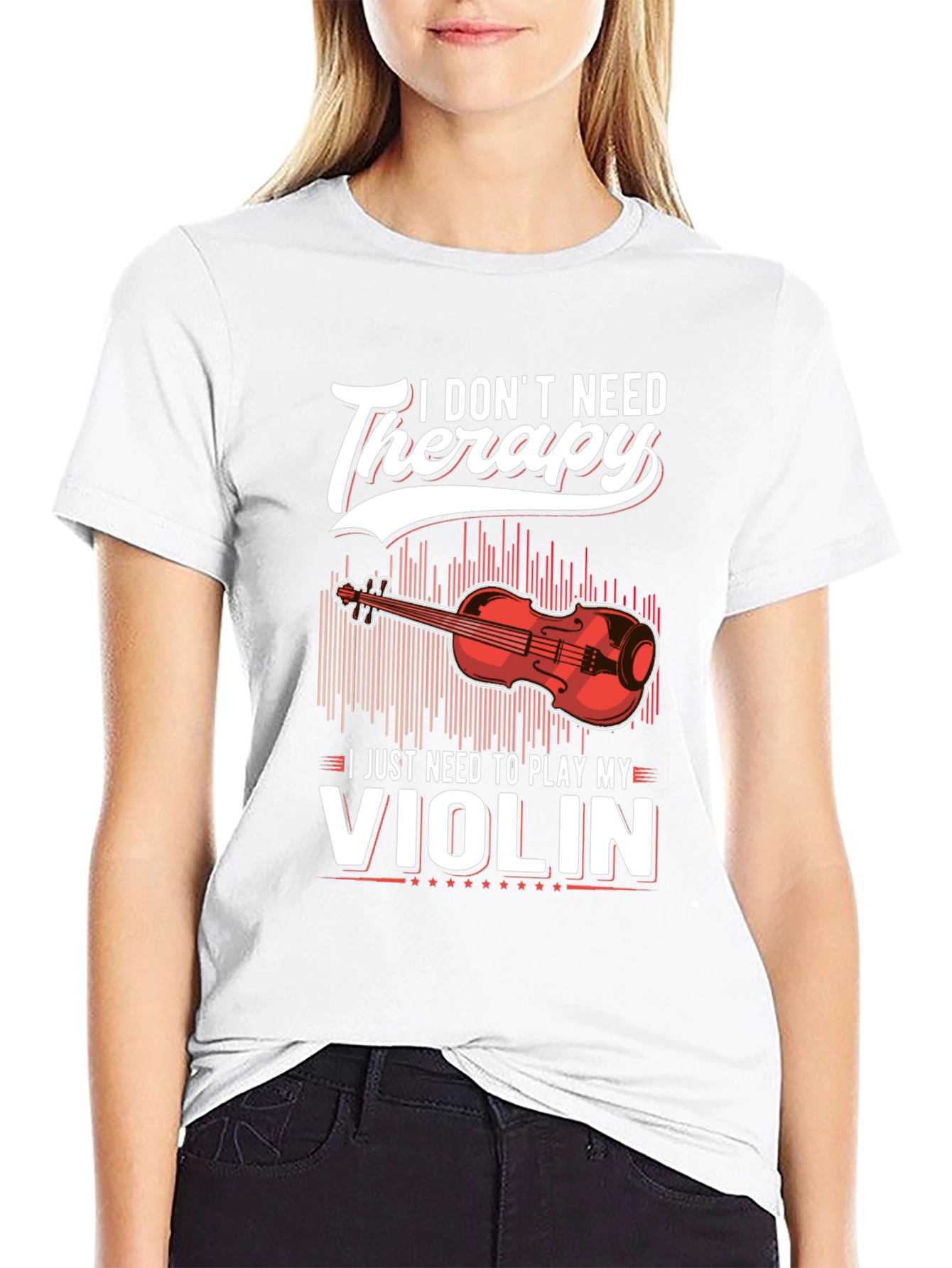 I Dont Need Therapy Violin T-Shirt
