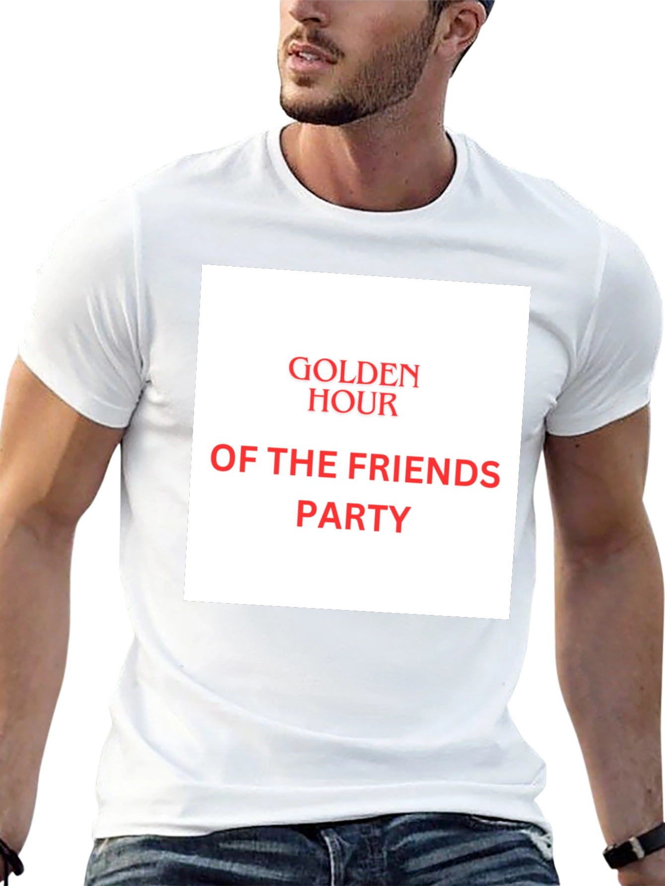Golden Hour Friends Party Tee
