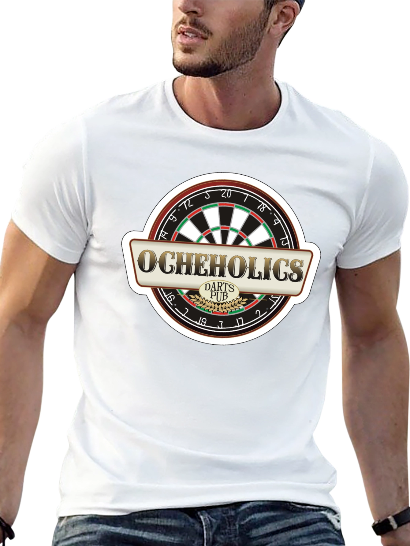 Ocheholics Darts Pub Black T-Shirt