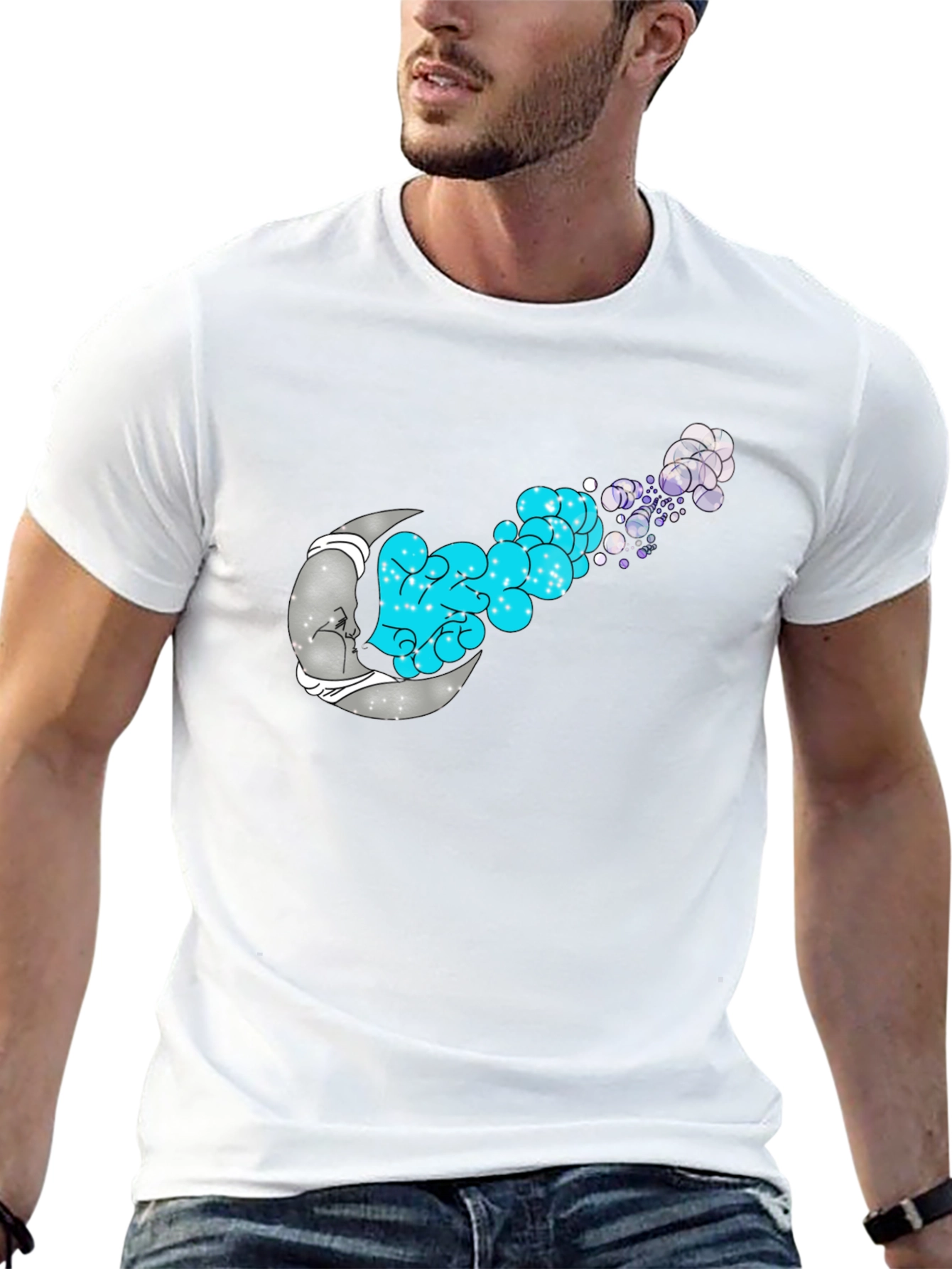 Dreamy Moon T-Shirt - Unique Graphic Tee