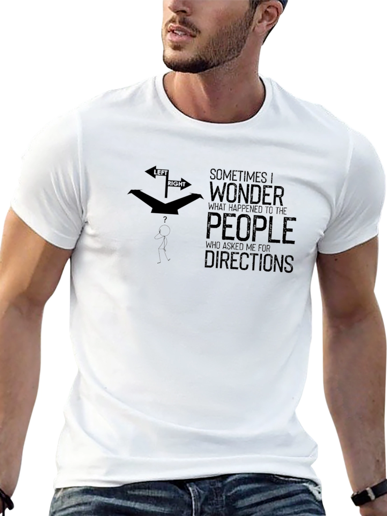 Funny Directional T-Shirt - Lost People Tee