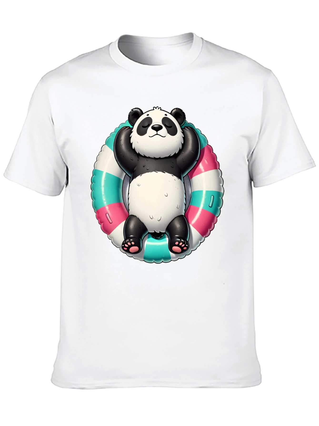 Panda Pool Float T-Shirt - Relaxed Style