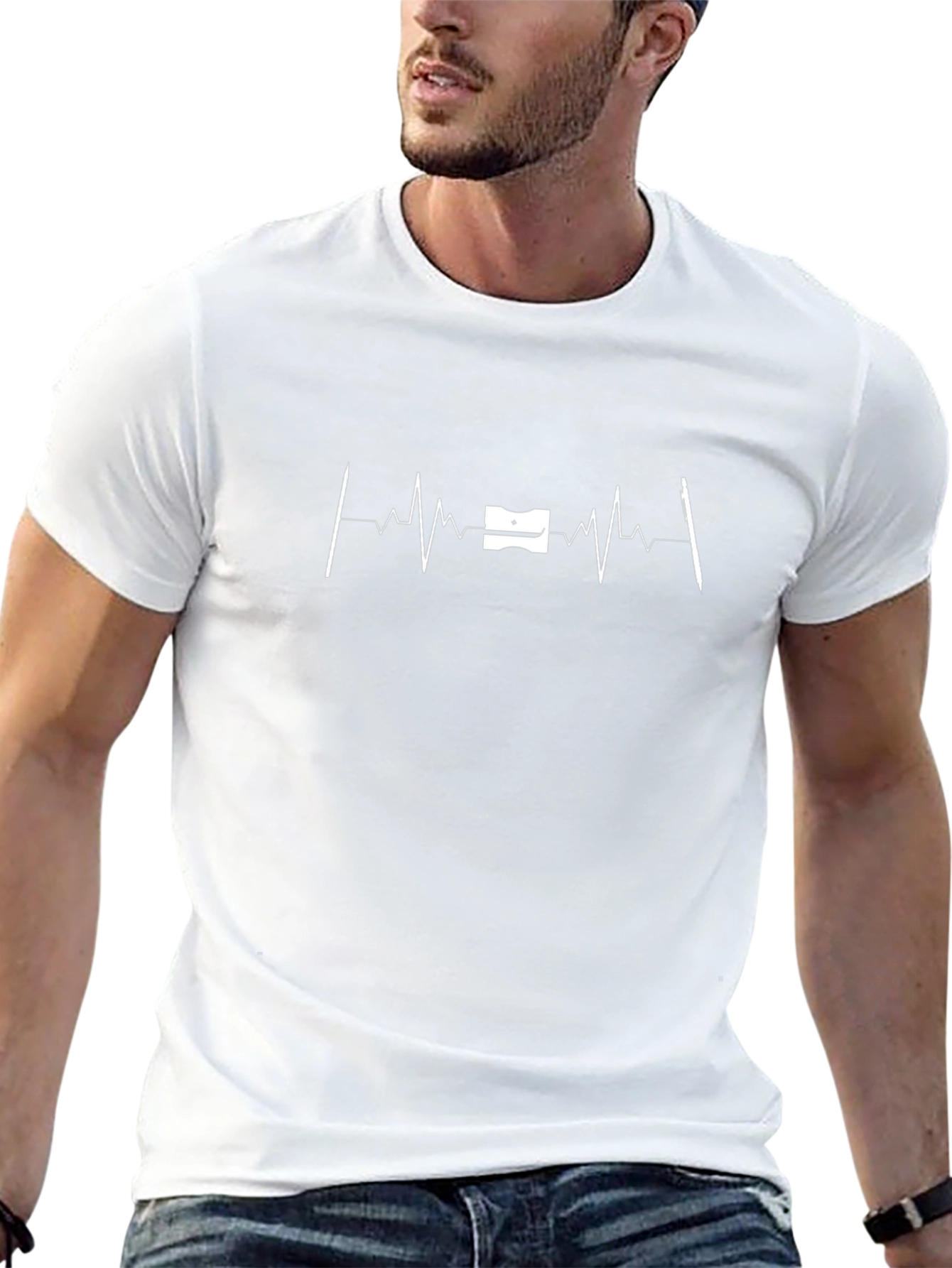 Artists Heartbeat Graphic Tee - Black