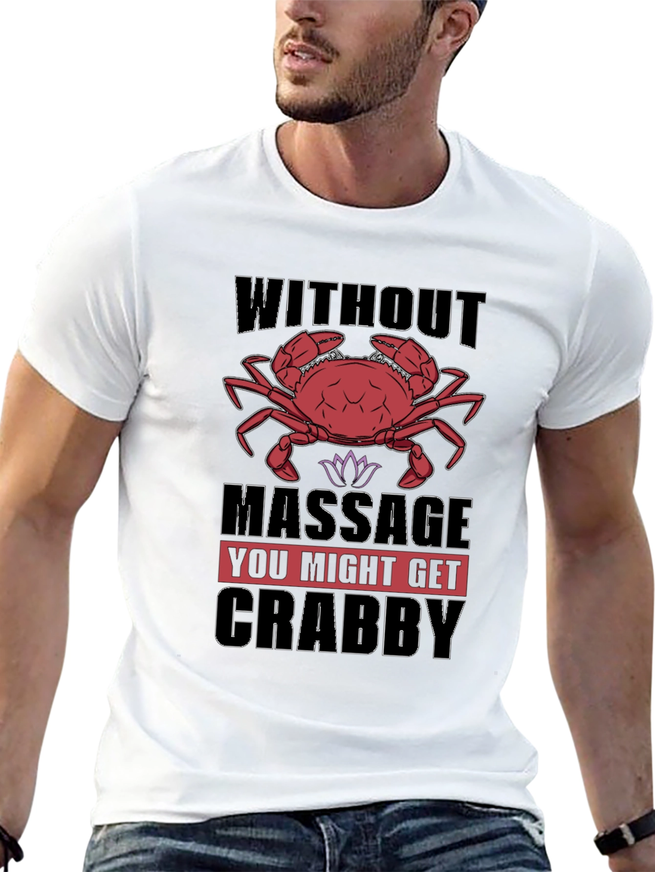 Crabby Massage T-Shirt - Funny Relaxation Gift