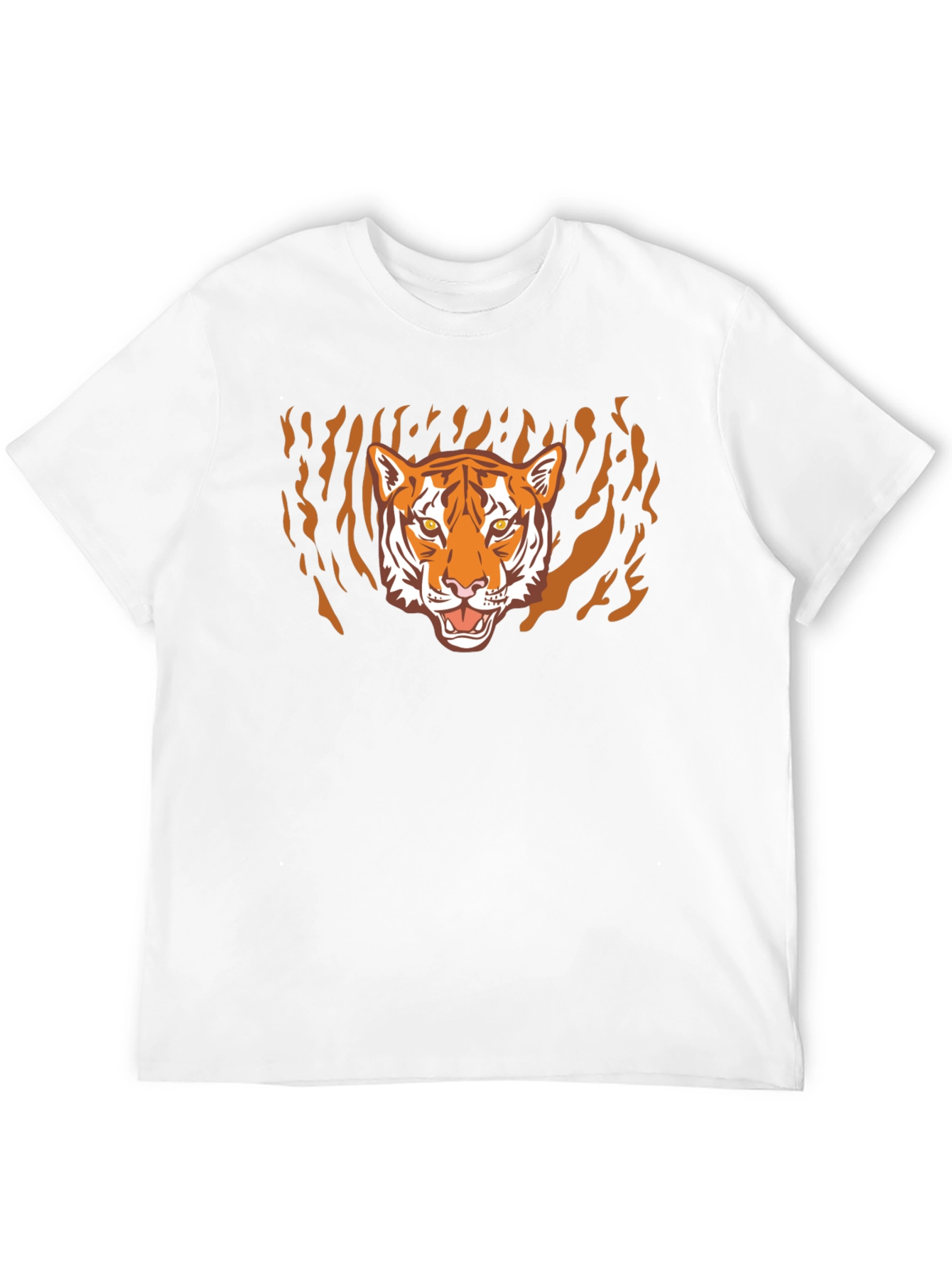 Bold Tiger Graphic Black T-Shirt