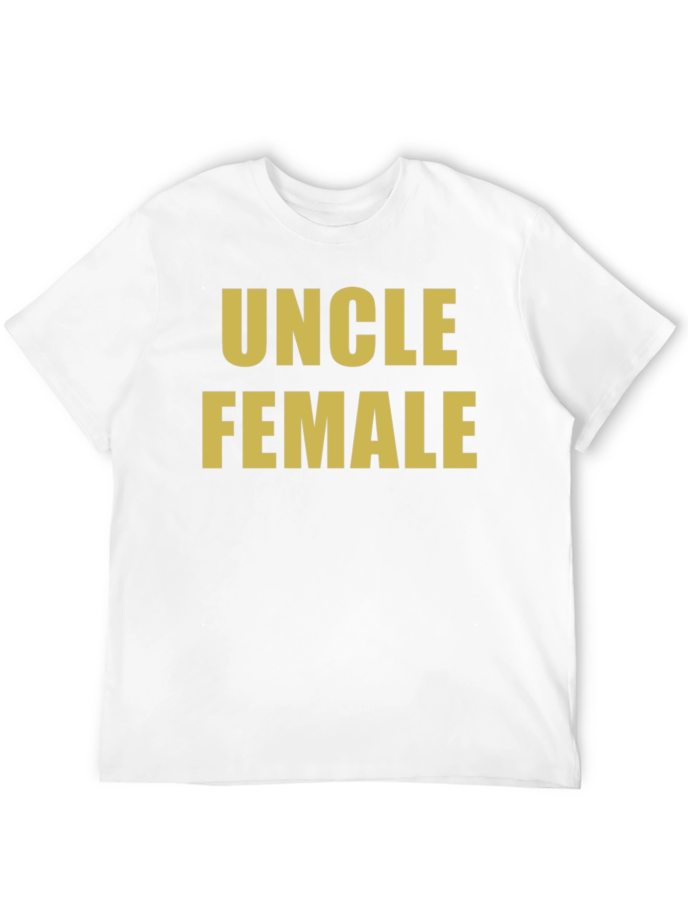 Uncle Female Black T-Shirt Novelty Humor