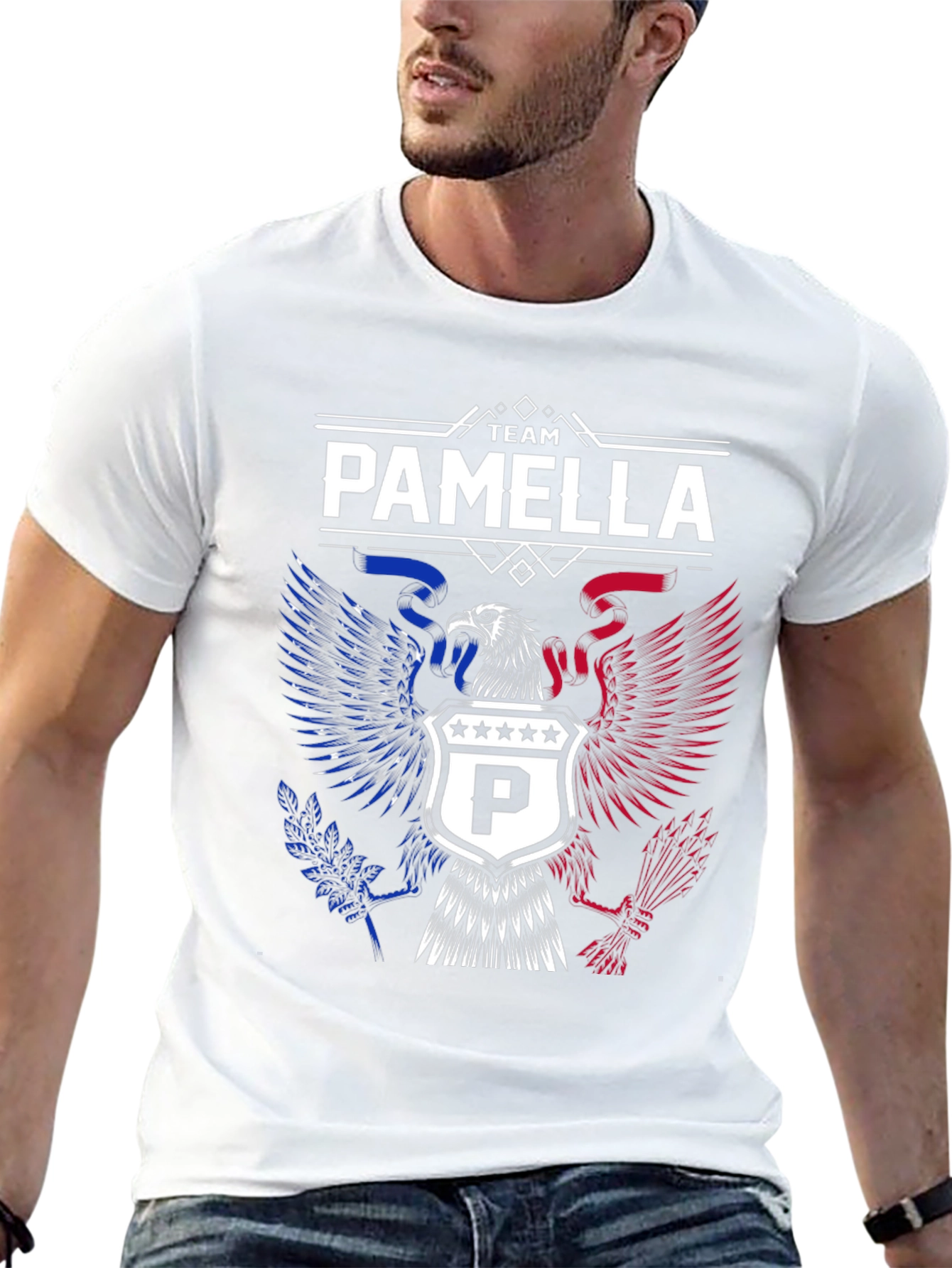 Team Pamella Patriotic Eagle Graphic Tee