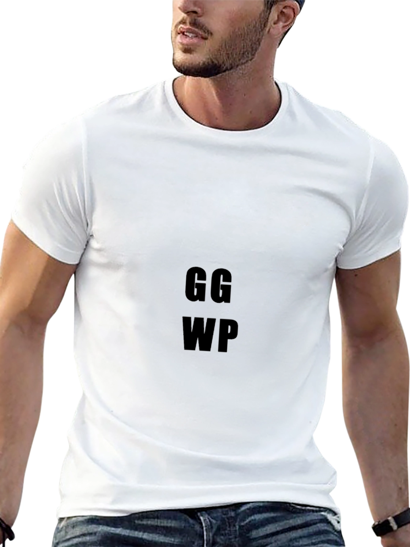 GG WP Black T-Shirt - Gamer Style