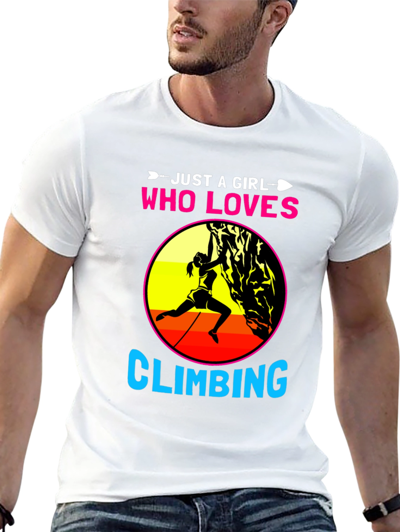 Girl Who Loves Climbing Graphic Tee