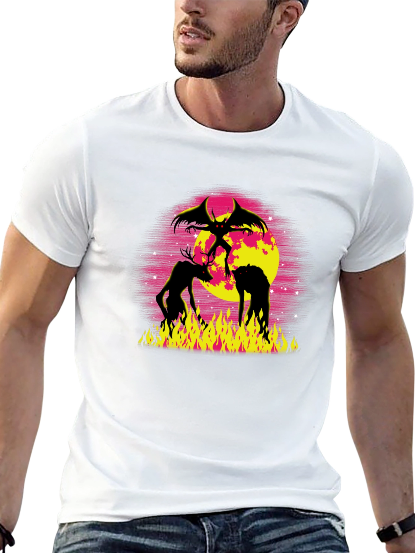 Demonic Graphic Tee - Black