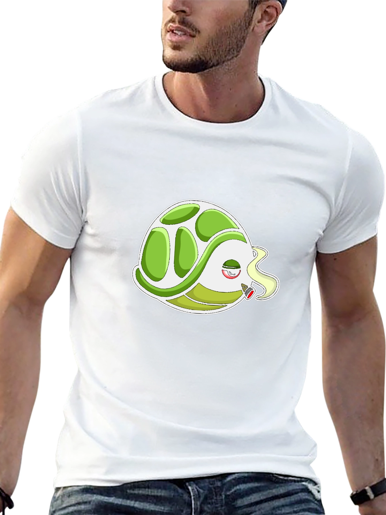 Smoking Turtle T-Shirt - Cool & Casual