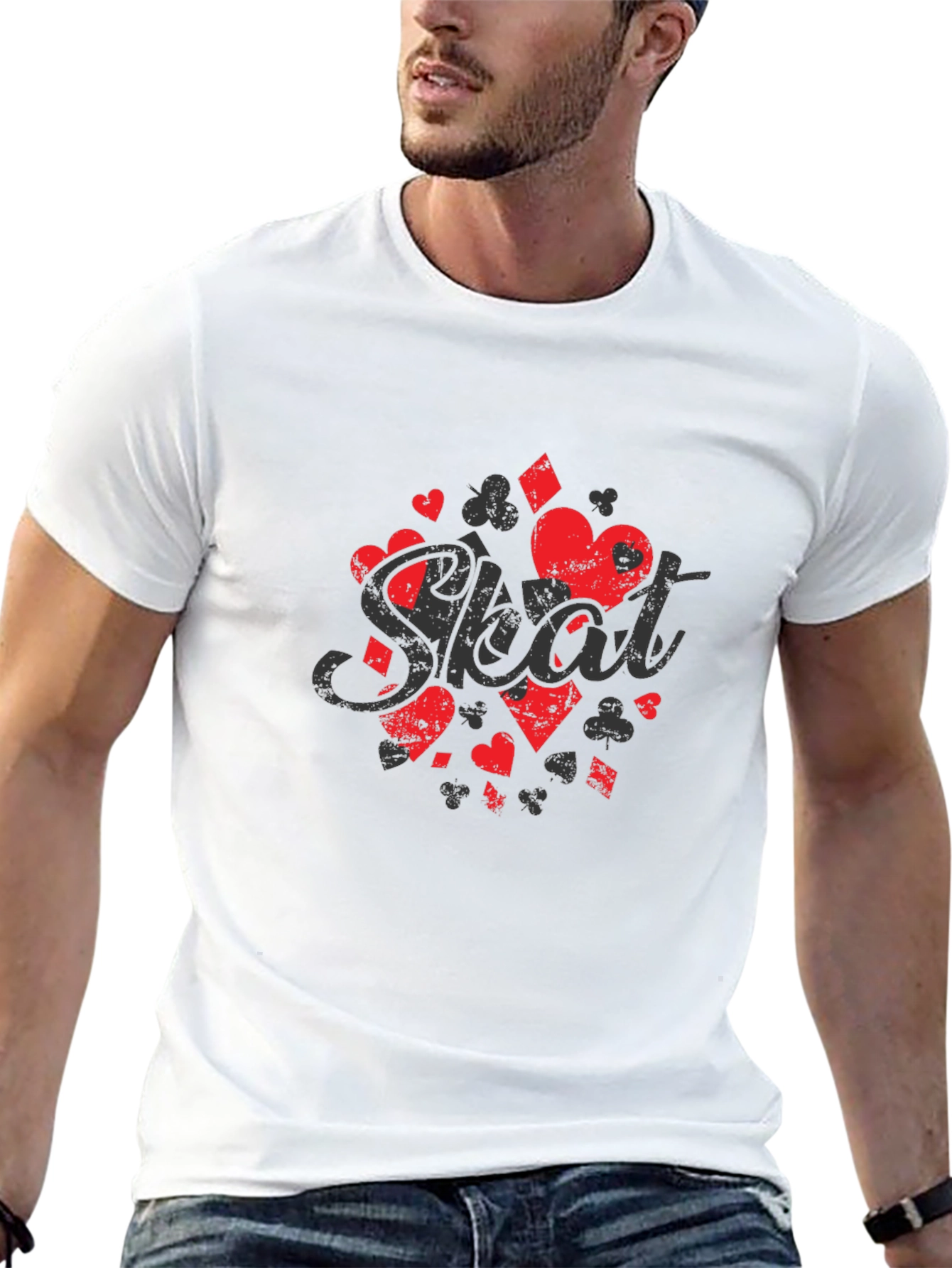 Skat Card Game T-Shirt - Cool Graphic Tee