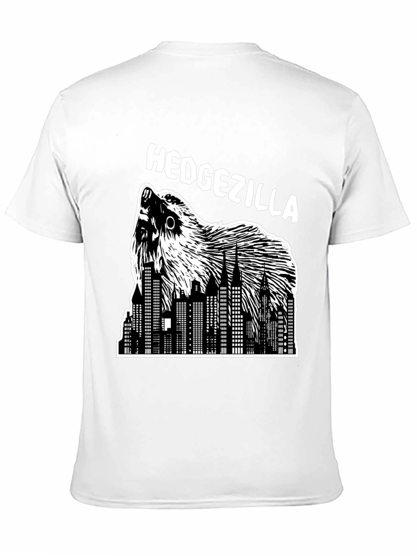 Hedgezilla Black Graphic T-Shirt
