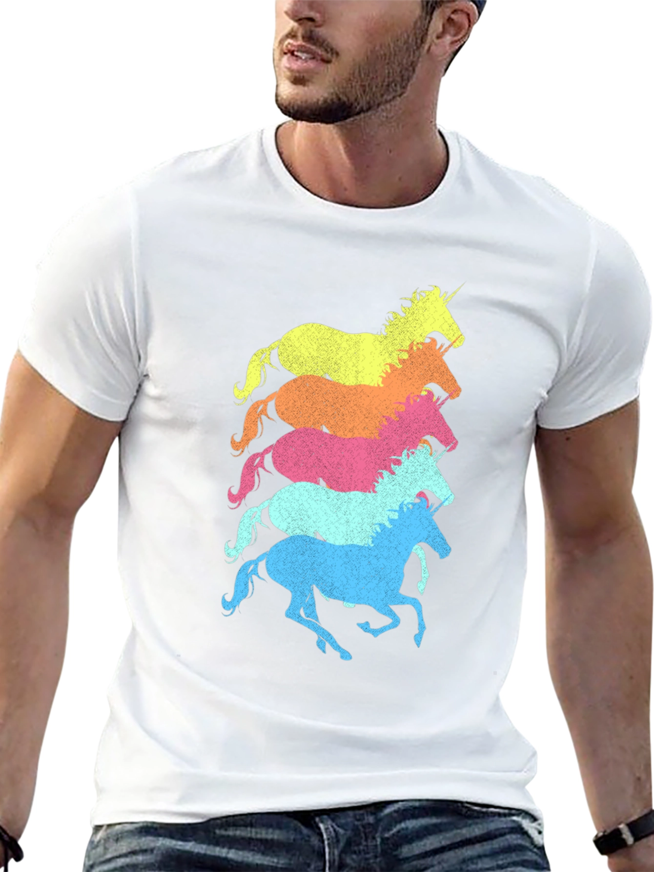 Unicorn Stack Graphic T-Shirt
