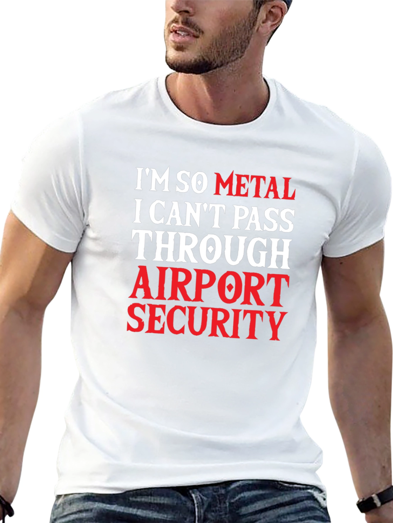 Im So Metal Airport Security Graphic Tee