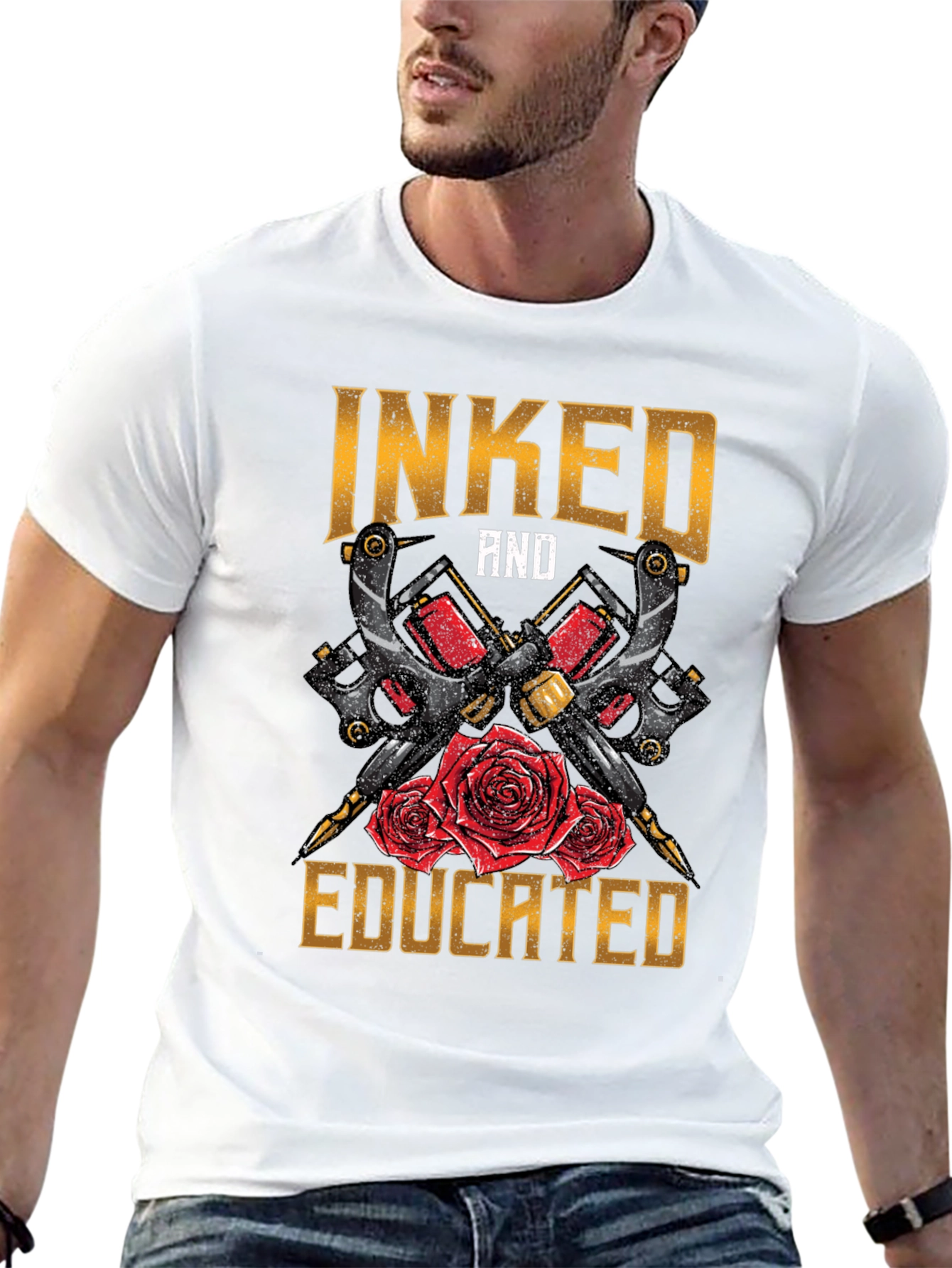 Inked and Educated Tattoo Artist T-Shirt