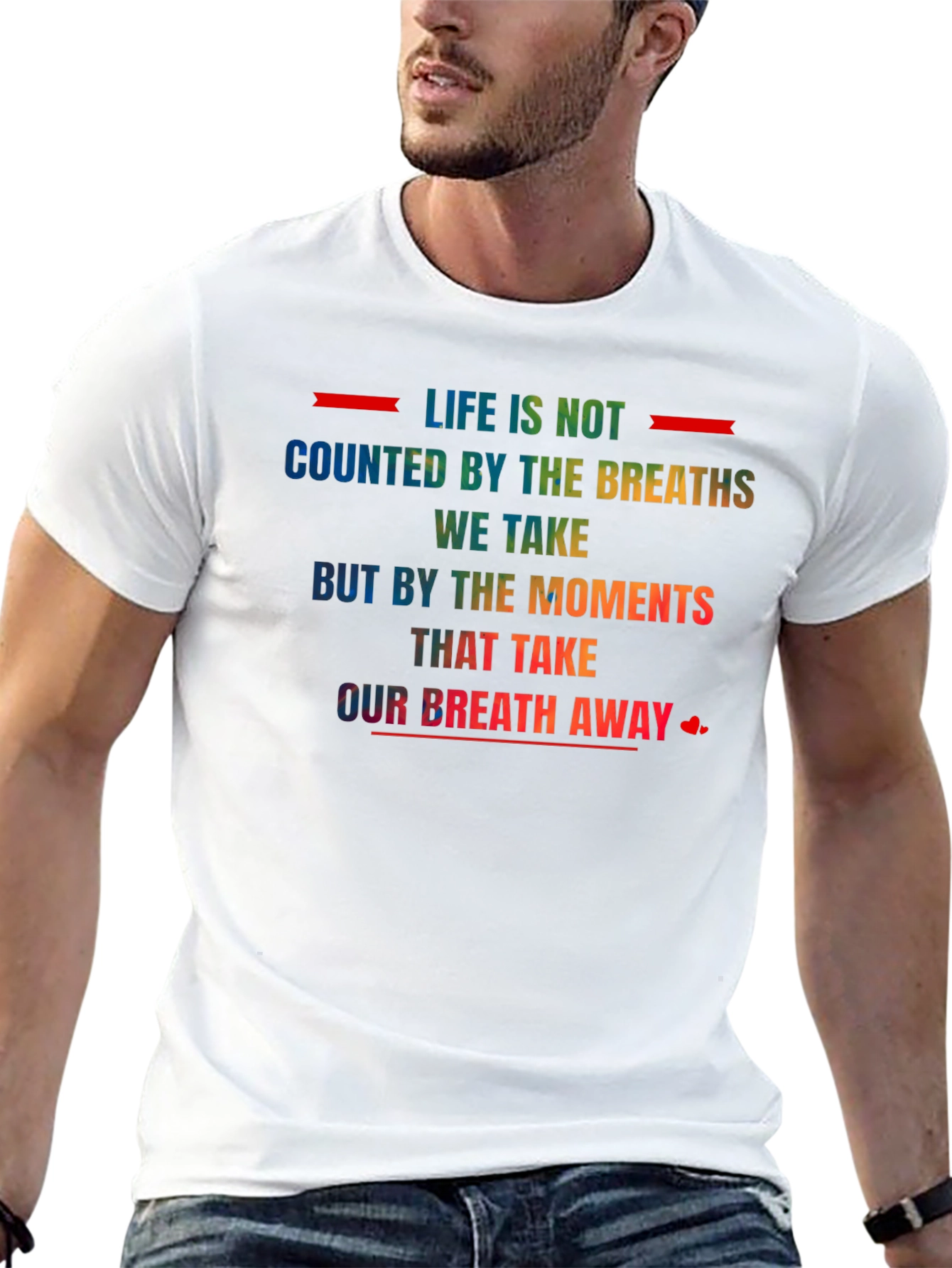 Inspirational Rainbow Graphic T-Shirt