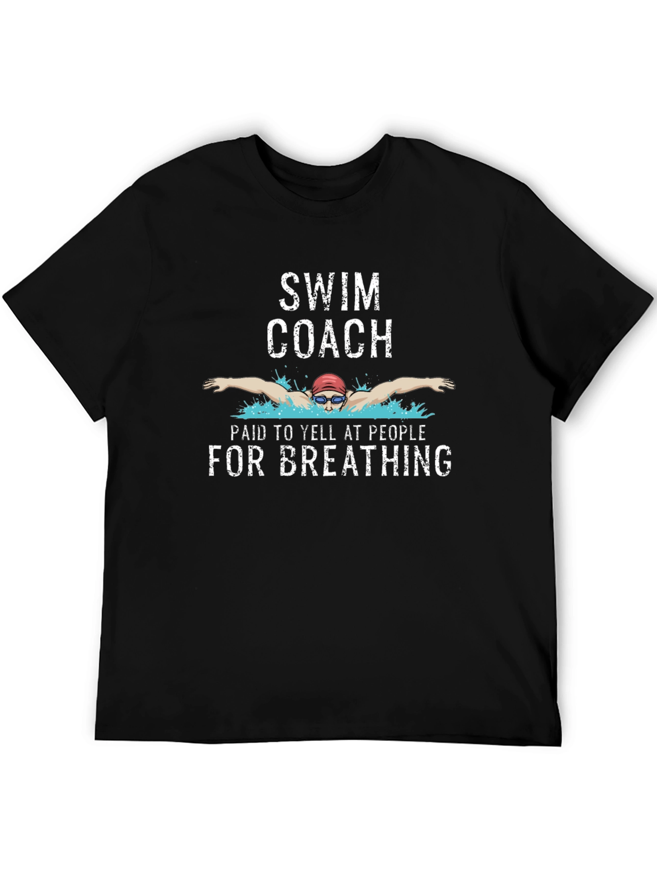 Swim Coach Humor Graphic T-Shirt