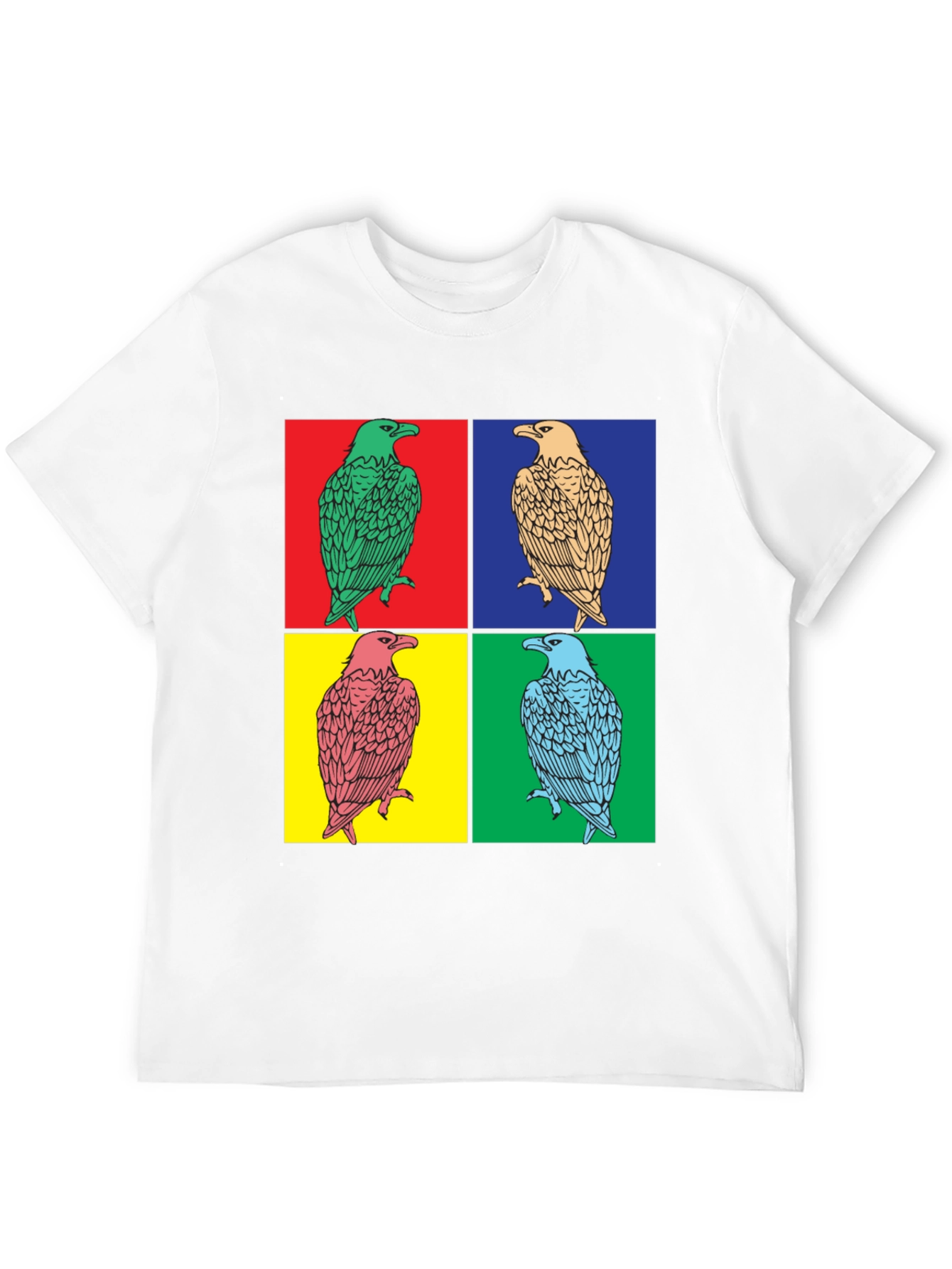 Pop Art Eagle Graphic Tee - Bold Style