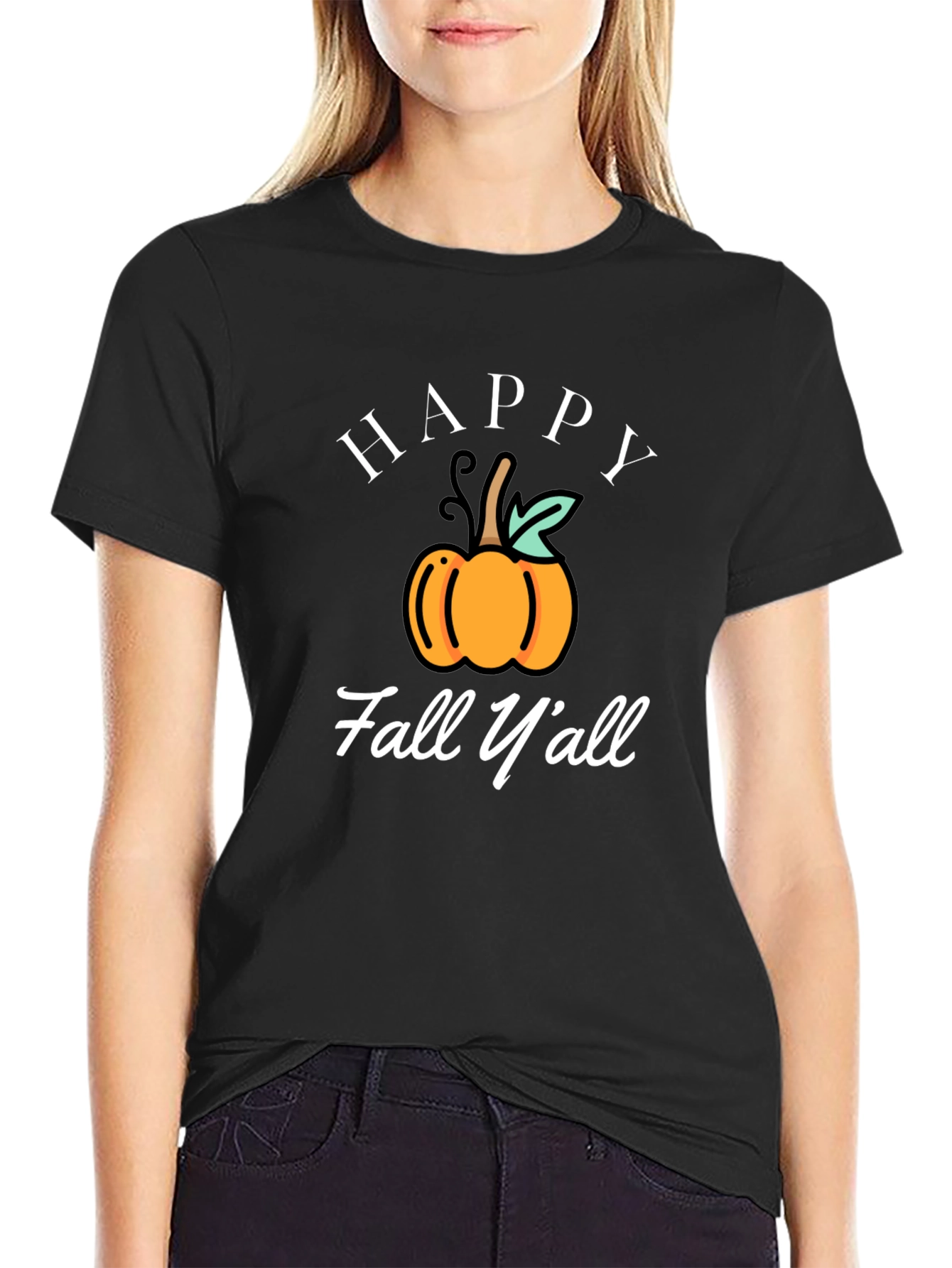 Happy Fall Yall Graphic T-Shirt