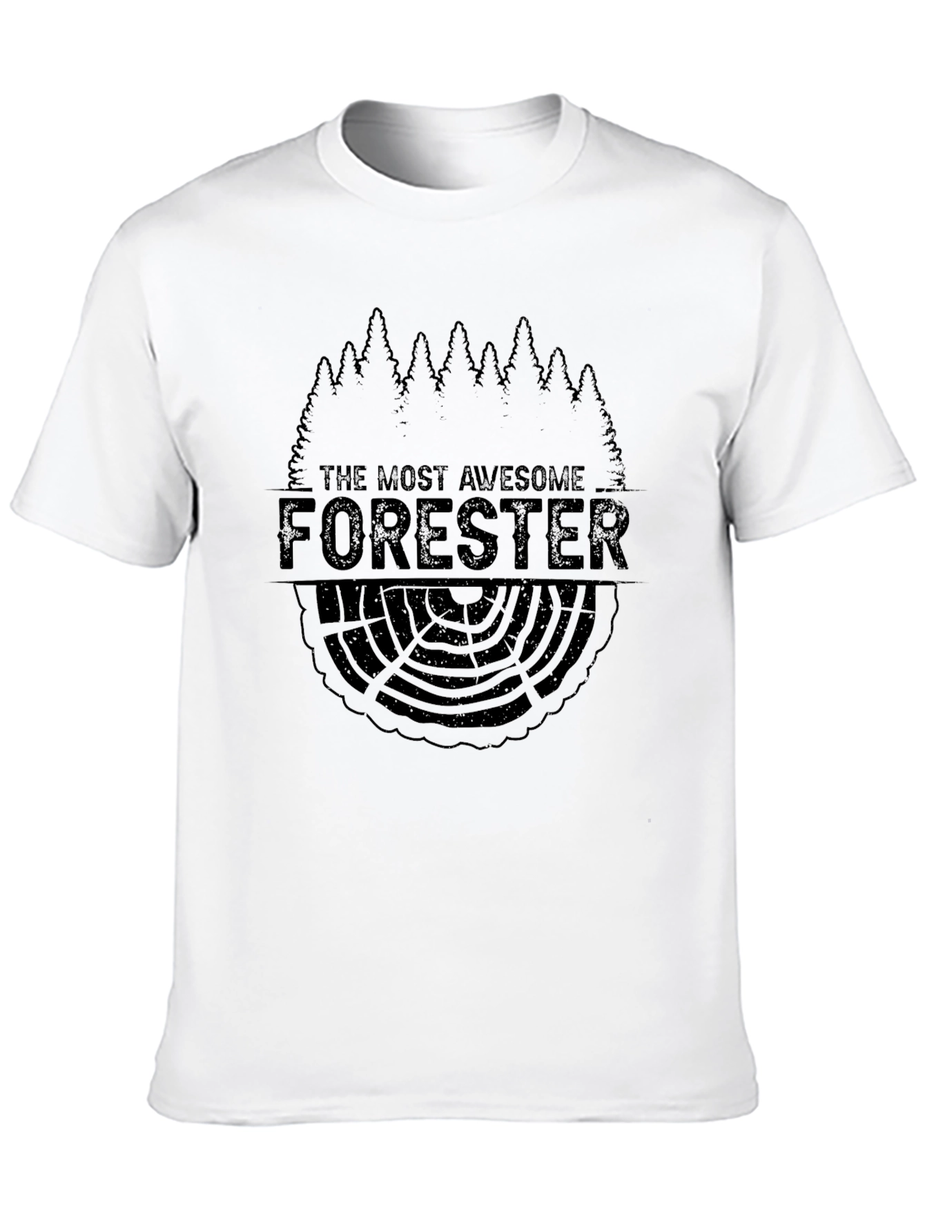 Awesome Forester Graphic T-Shirt - Black