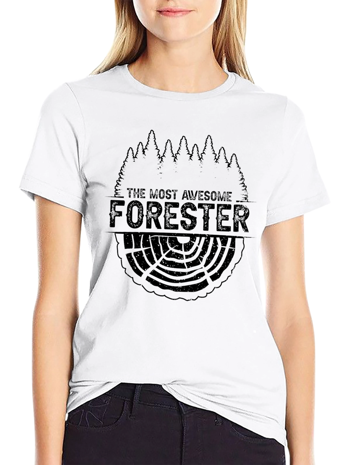 Awesome Forester Graphic T-Shirt - Black