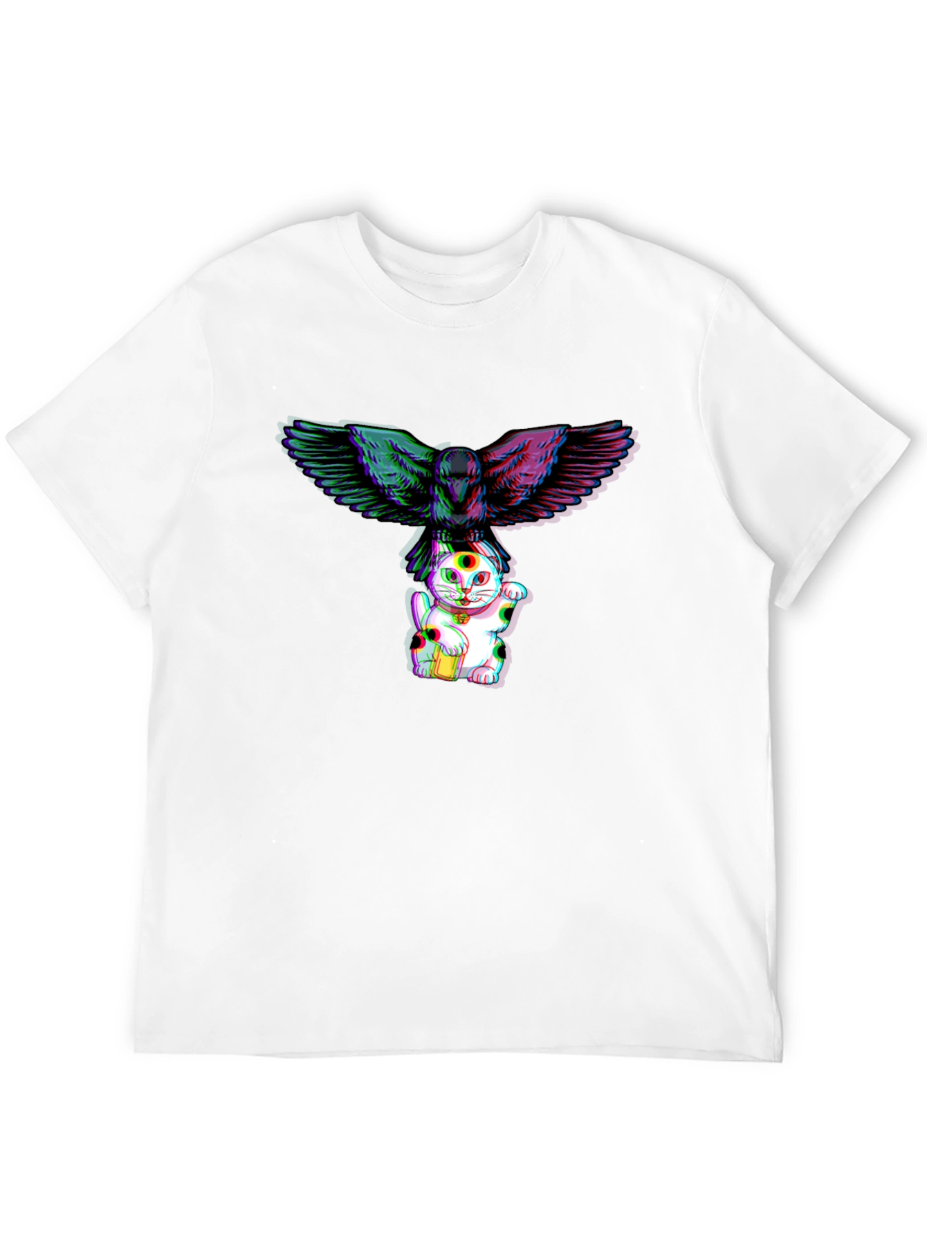 Maneki Neko & Raven Graphic Tee