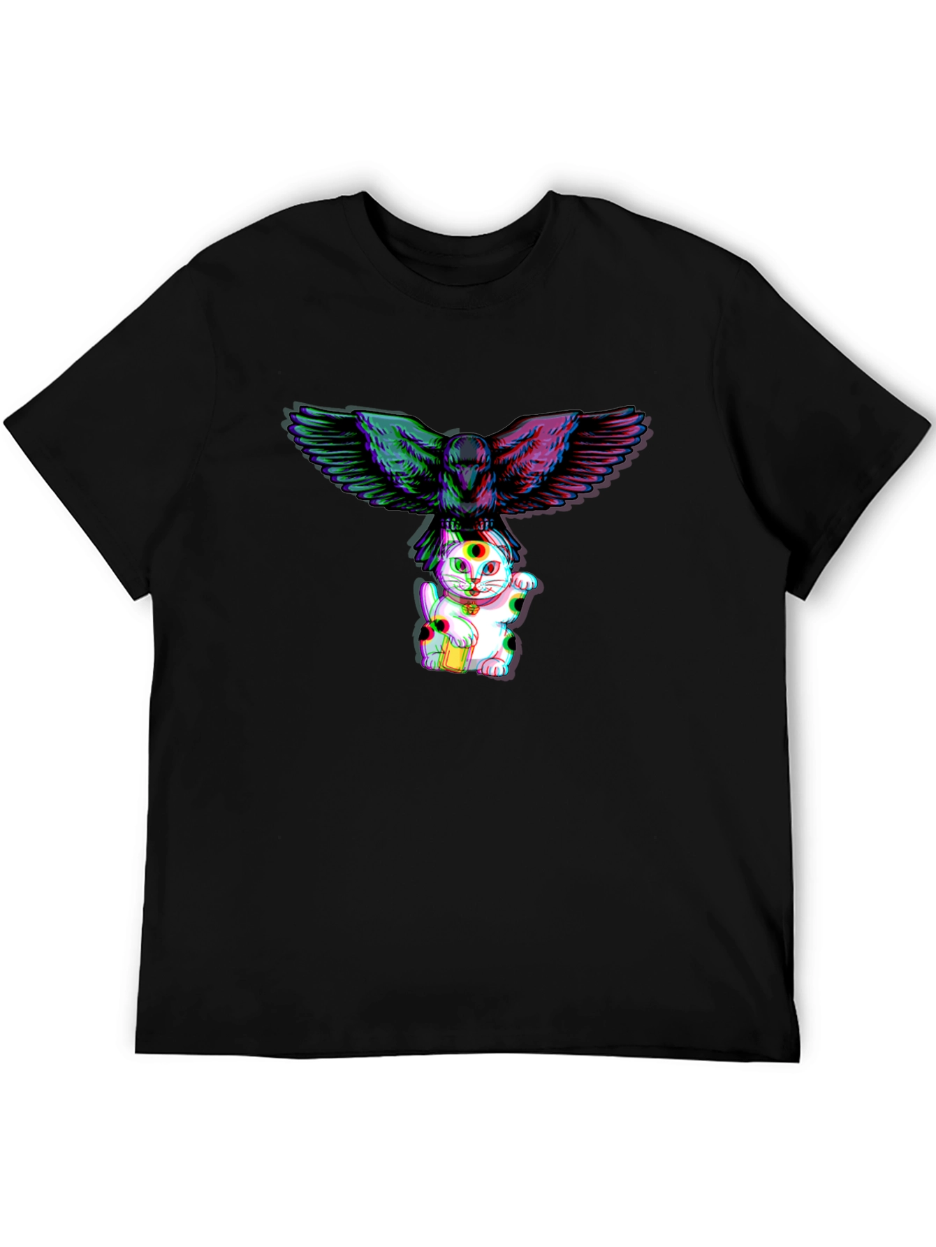 Maneki Neko & Raven Graphic Tee