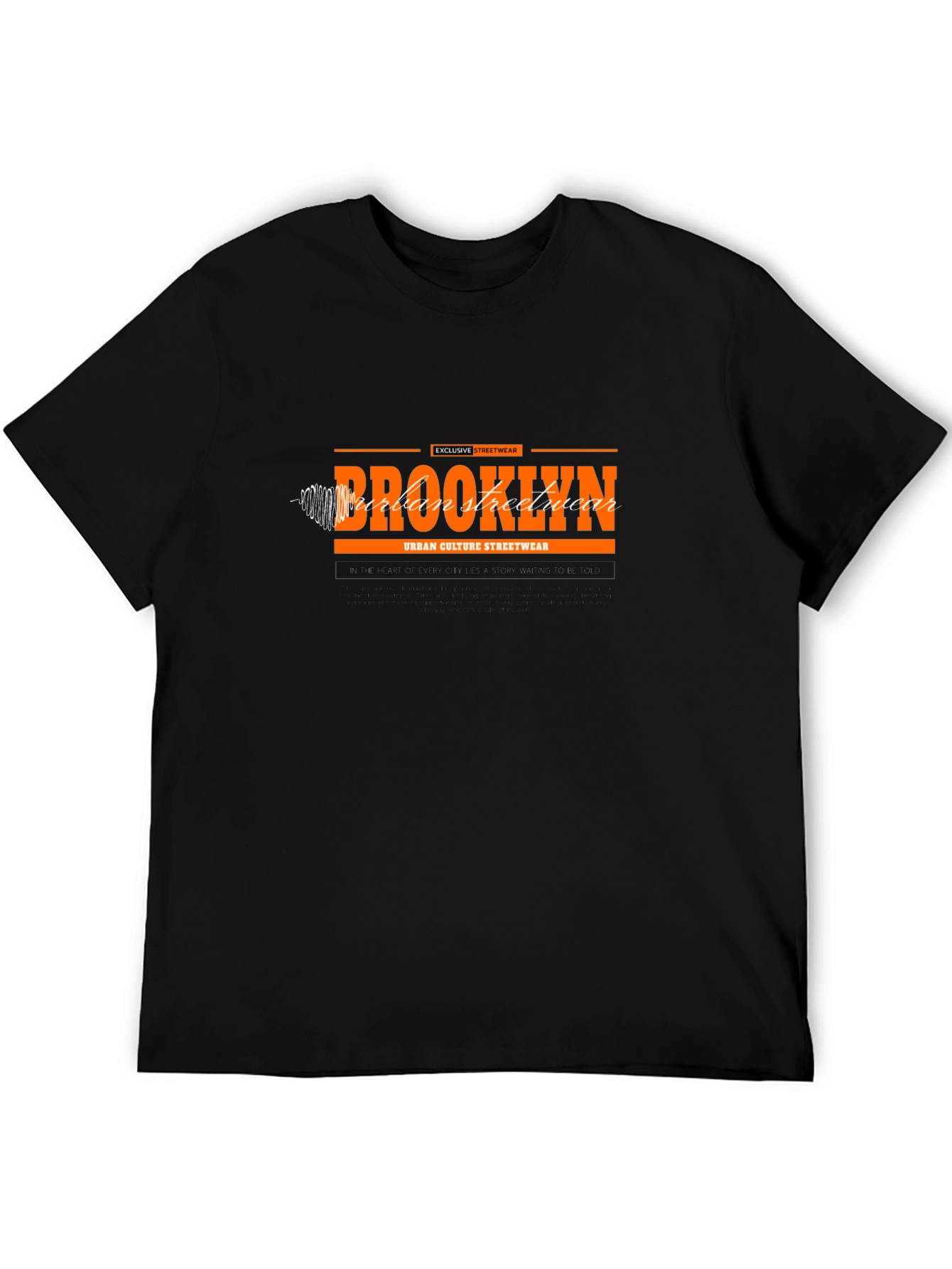 Brooklyn Urban Streetwear Black T-Shirt