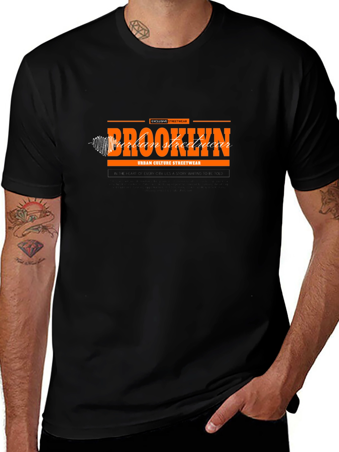 Brooklyn Urban Streetwear Black T-Shirt