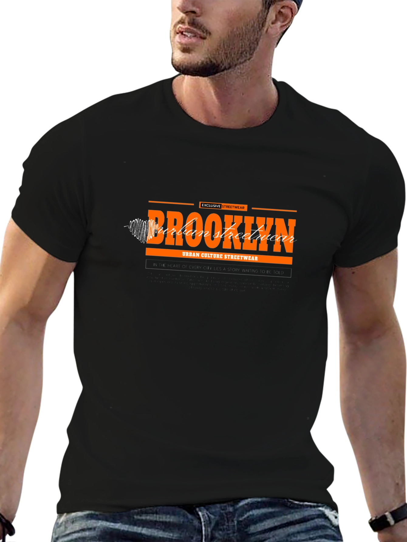 Brooklyn Urban Streetwear Black T-Shirt