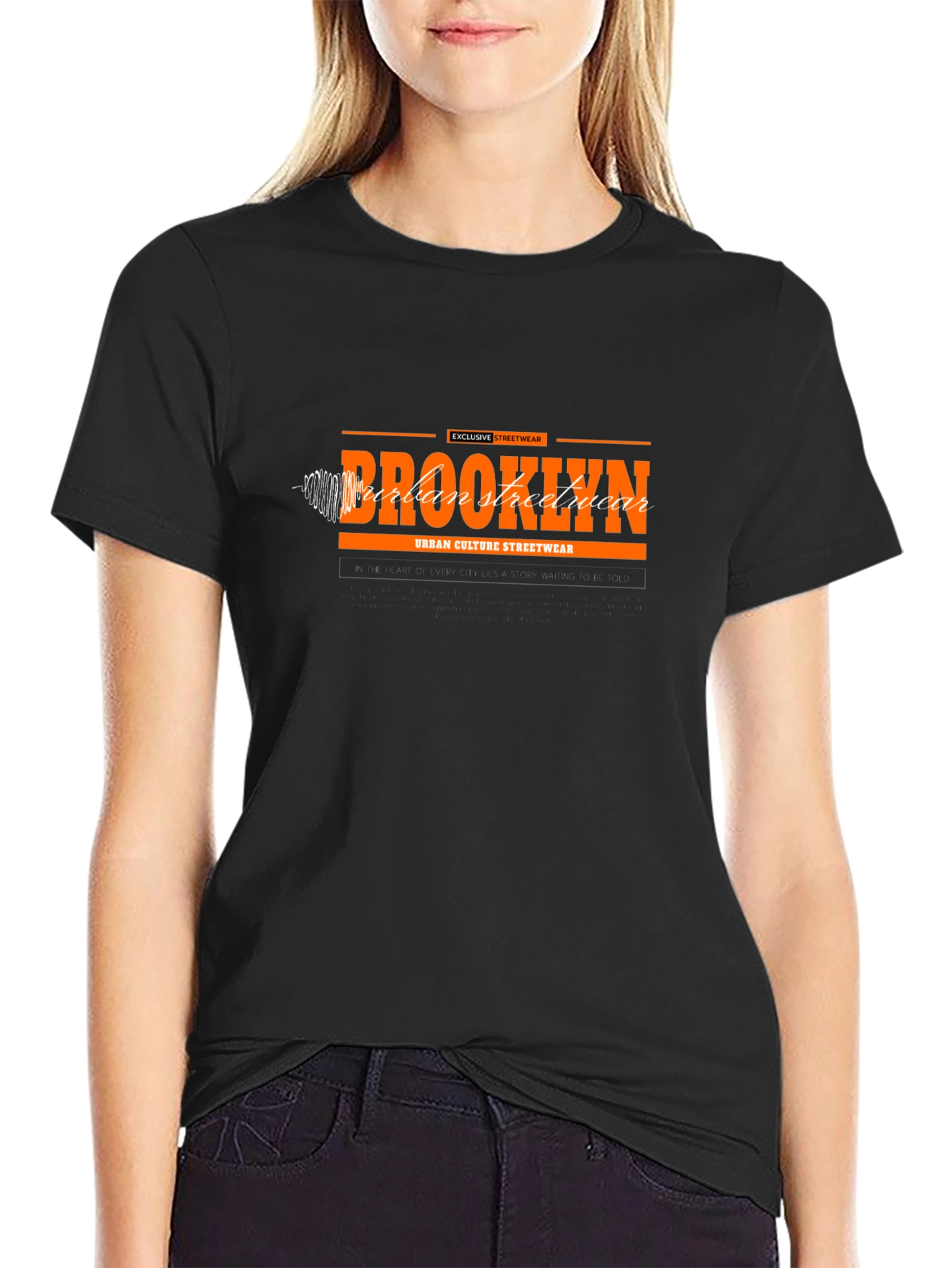 Brooklyn Urban Streetwear Black T-Shirt