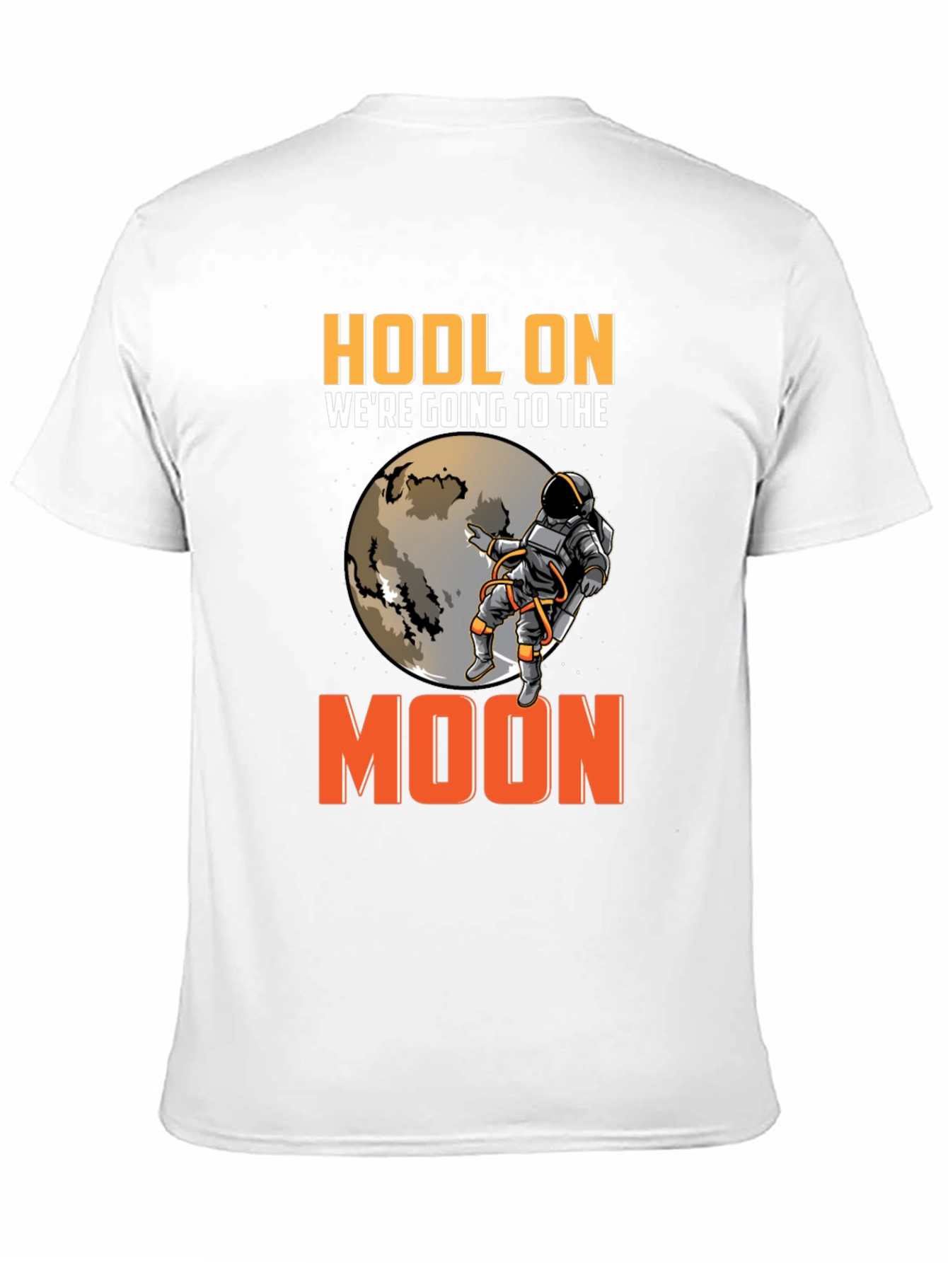 HODL On Moon Trip Black T-Shirt