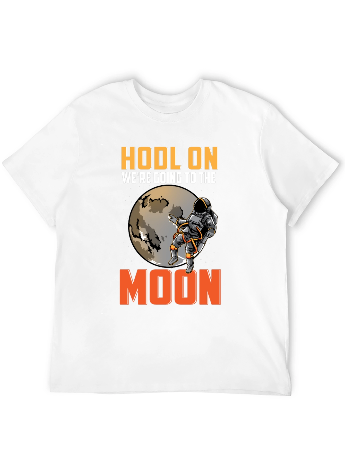 HODL On Moon Trip Black T-Shirt
