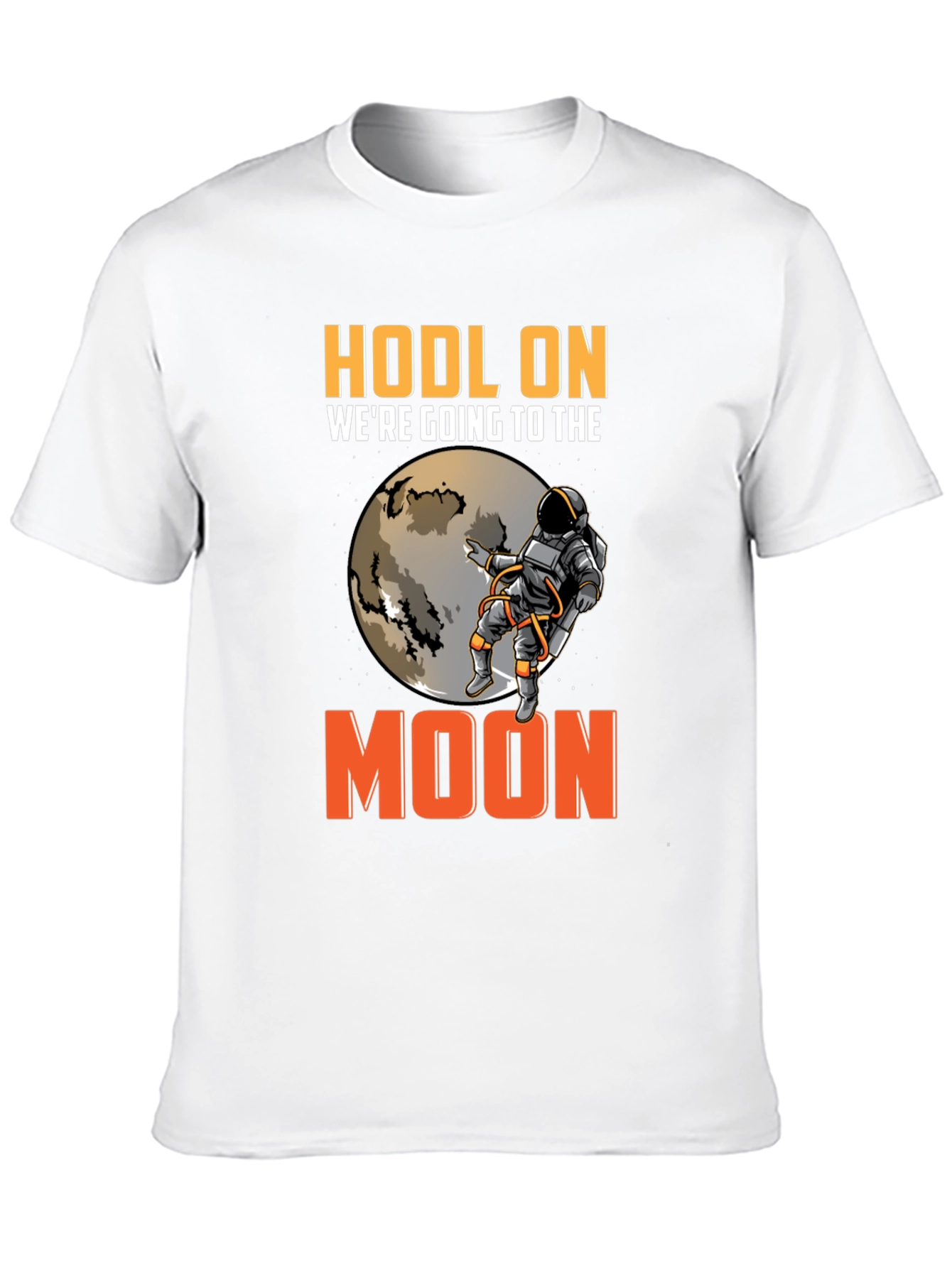 HODL On Moon Trip Black T-Shirt