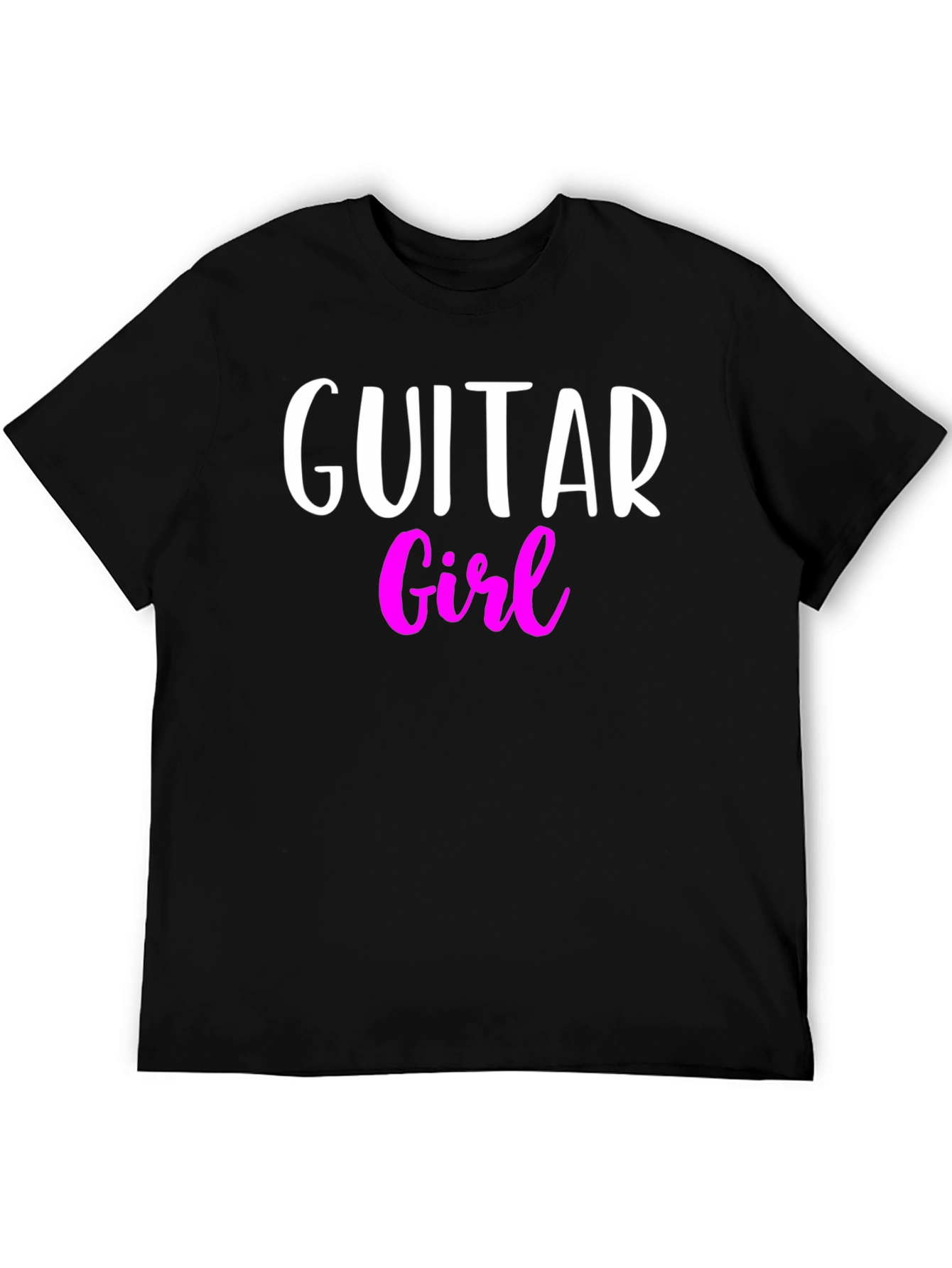 Guitar Girl Black T-Shirt