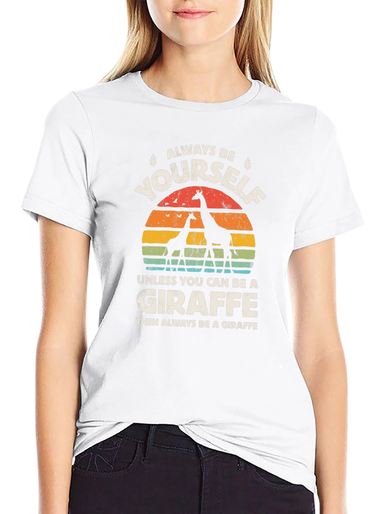 Always Be Yourself Giraffe T-Shirt - Funny Animal Tee