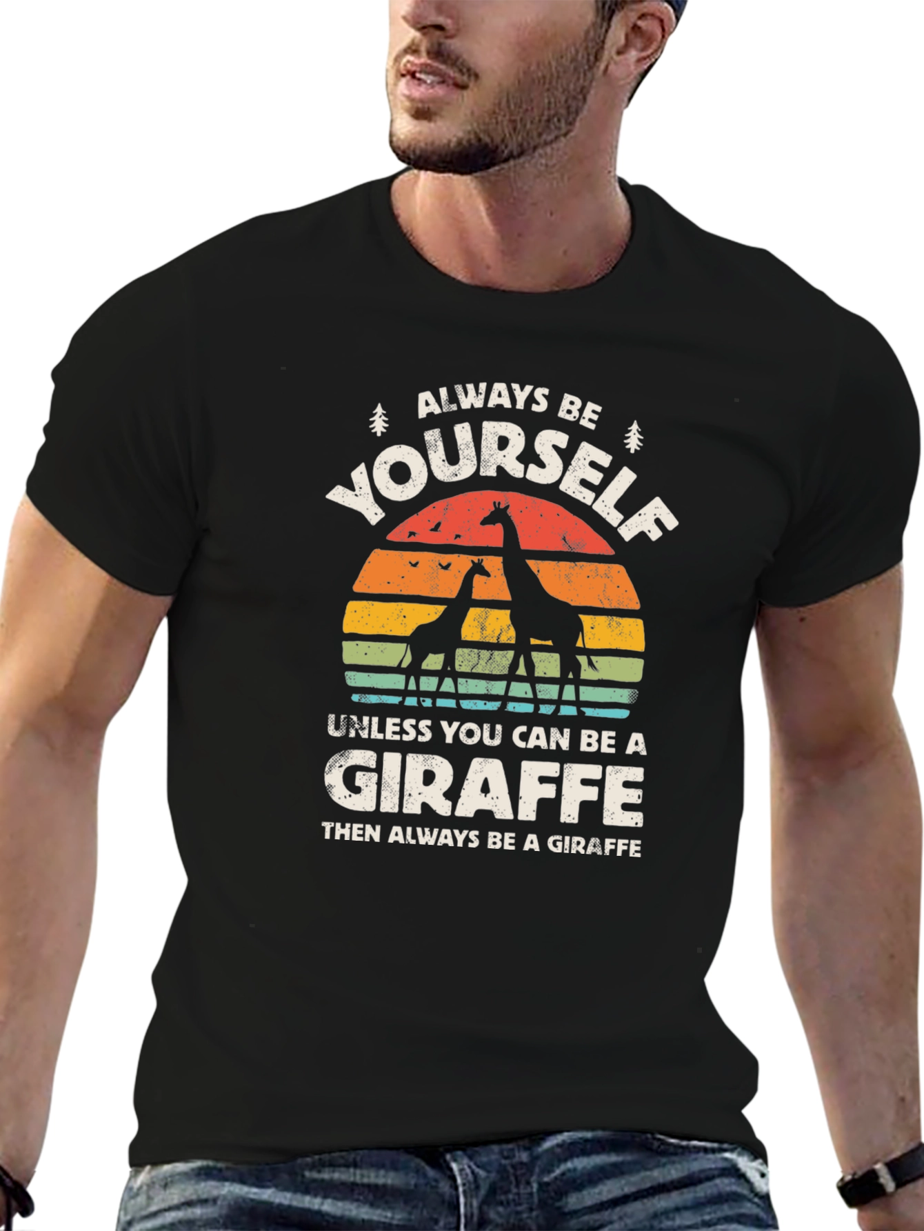 Always Be Yourself Giraffe T-Shirt - Funny Animal Tee