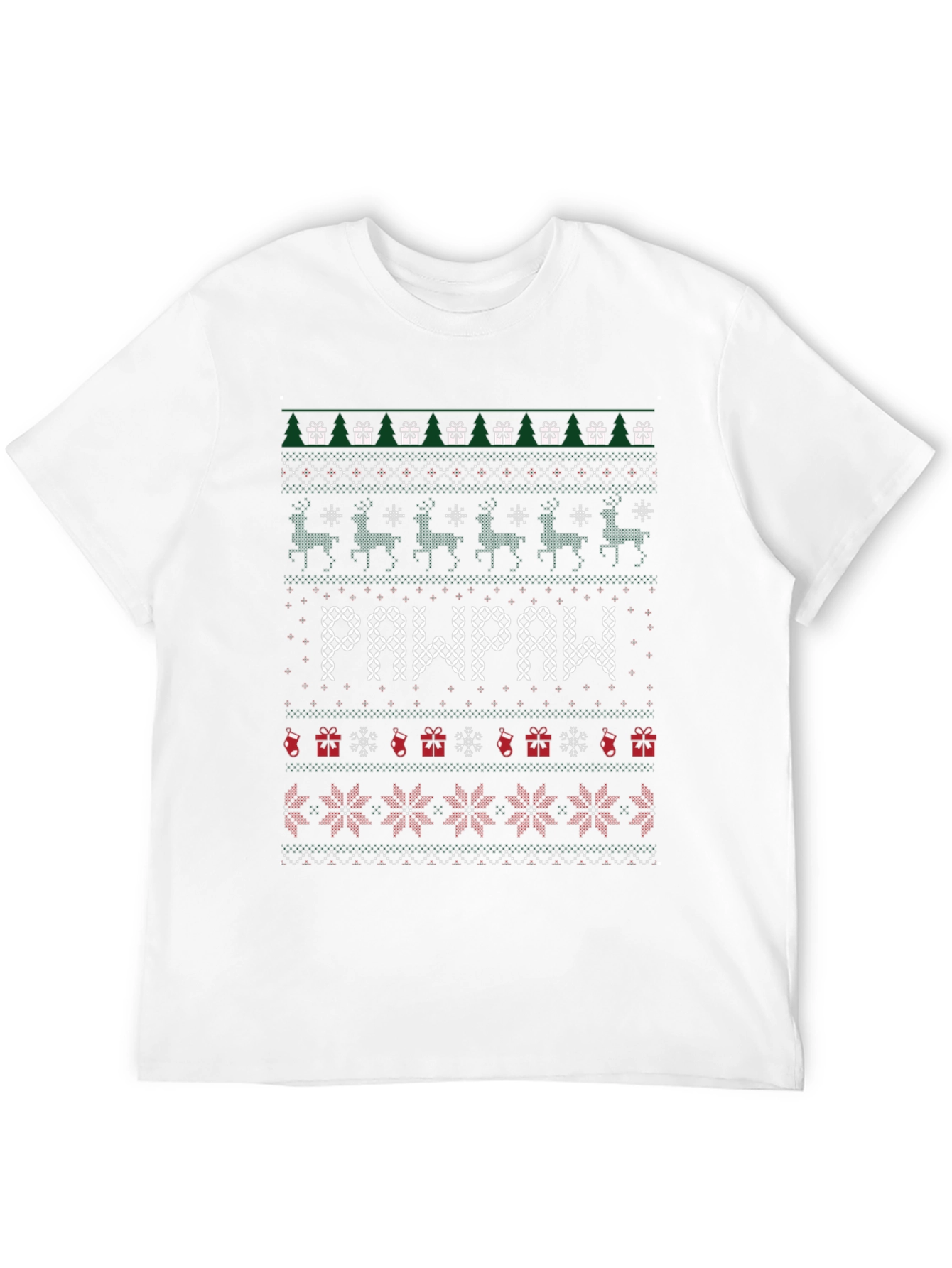 Pawpaw Ugly Christmas Sweater Style T-Shirt
