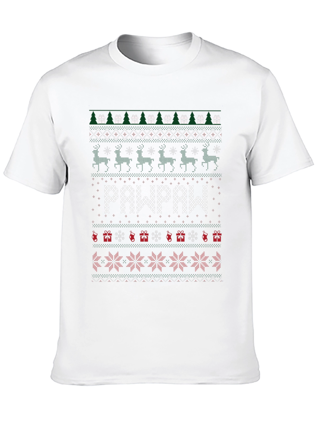 Pawpaw Ugly Christmas Sweater Style T-Shirt