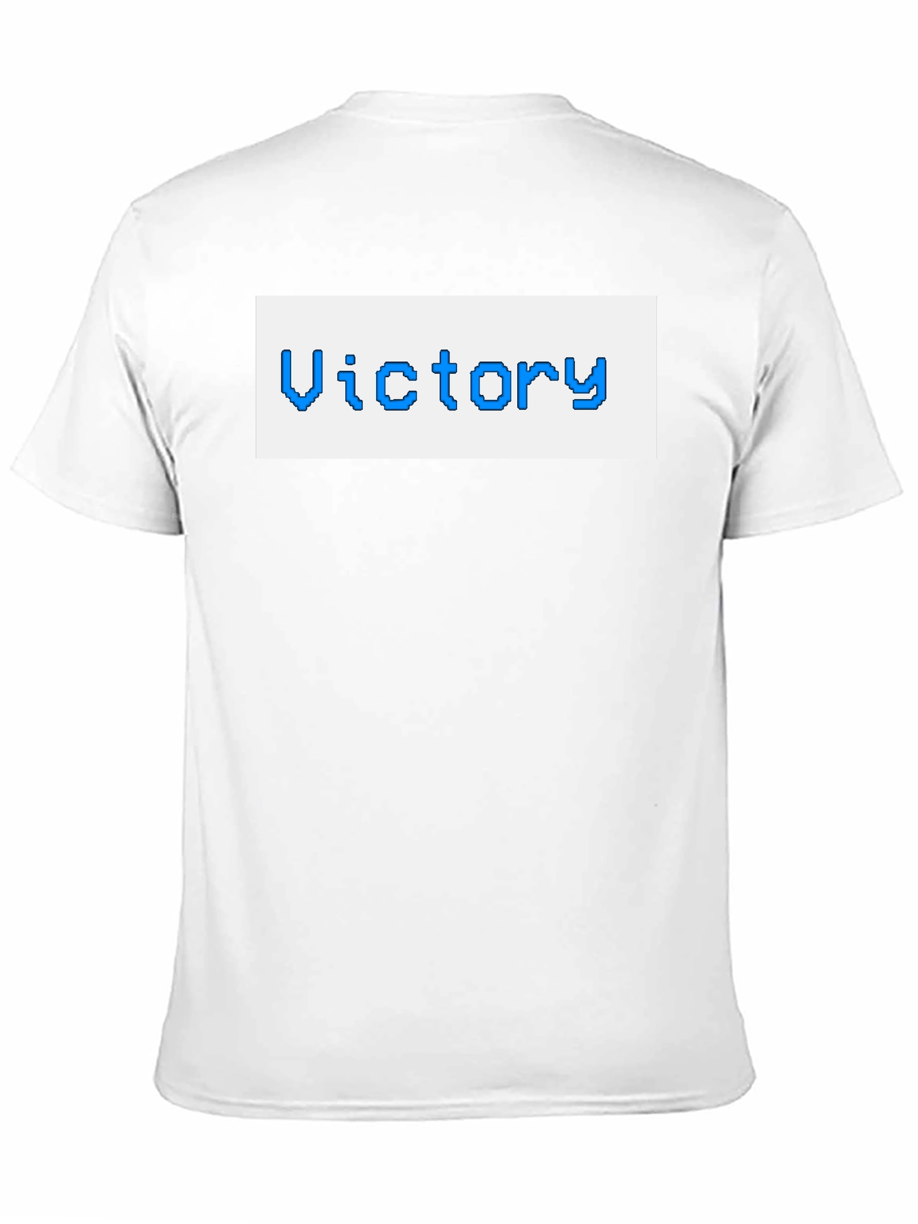 Victory Pixel Art Black T-Shirt