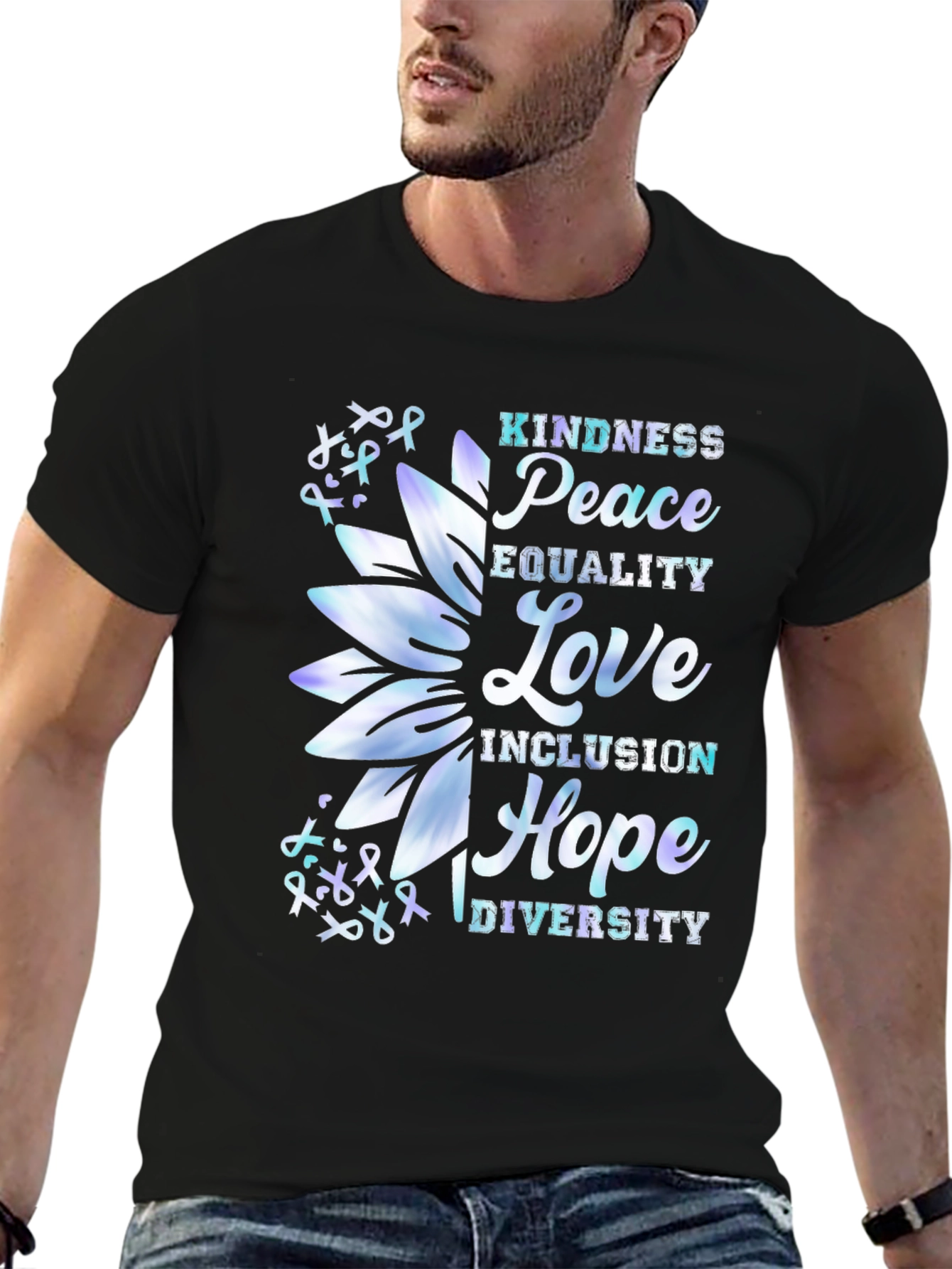 Kindness Peace Love Graphic T-Shirt