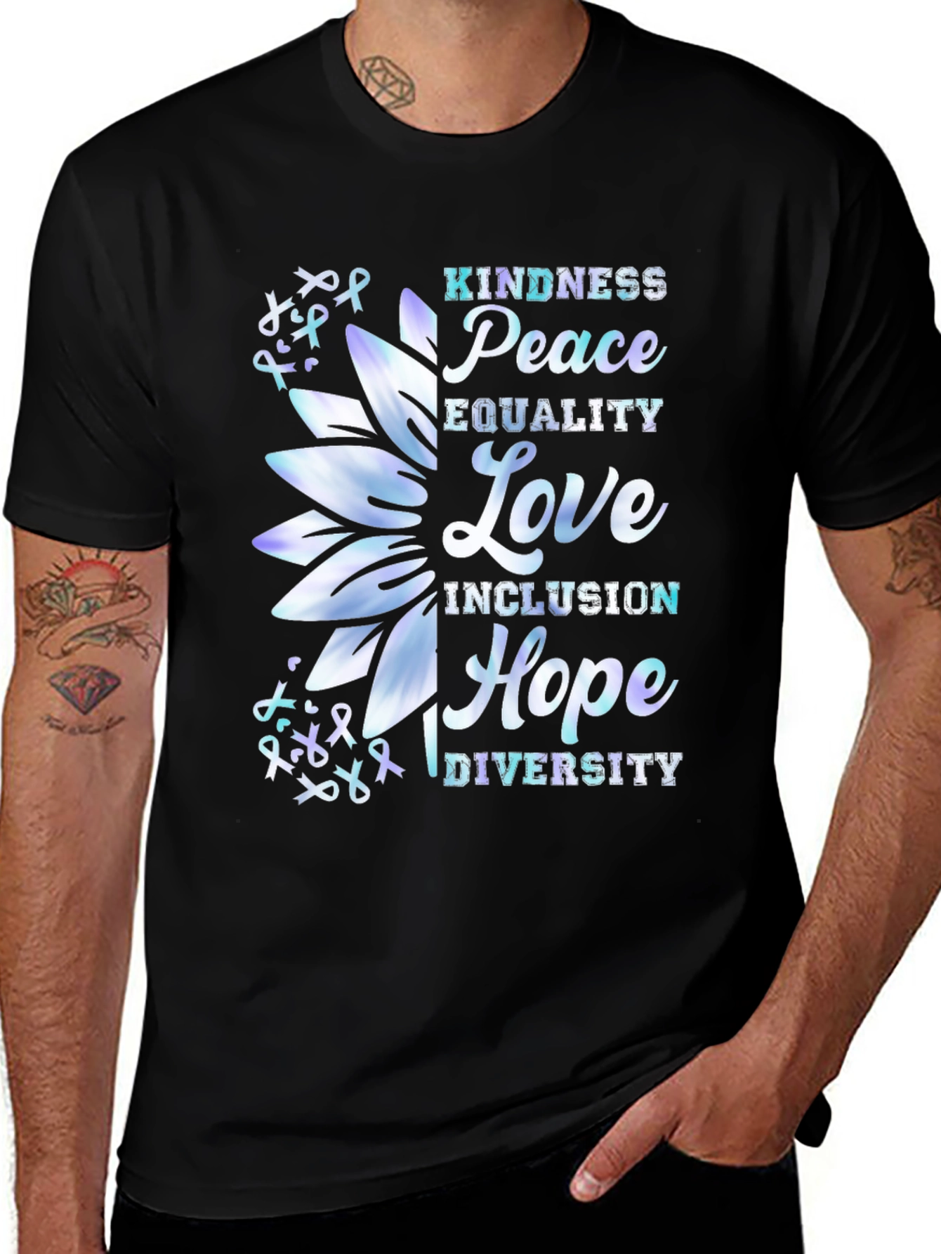 Kindness Peace Love Graphic T-Shirt