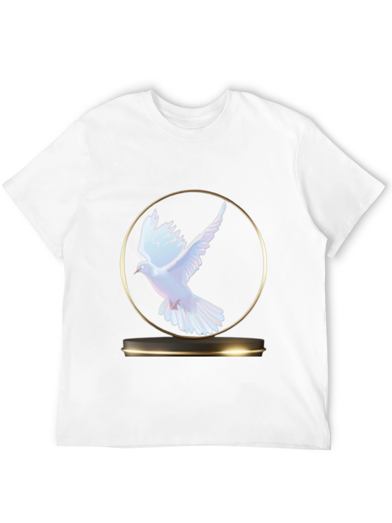 Dove Graphic T-Shirt - Black Casual Tee