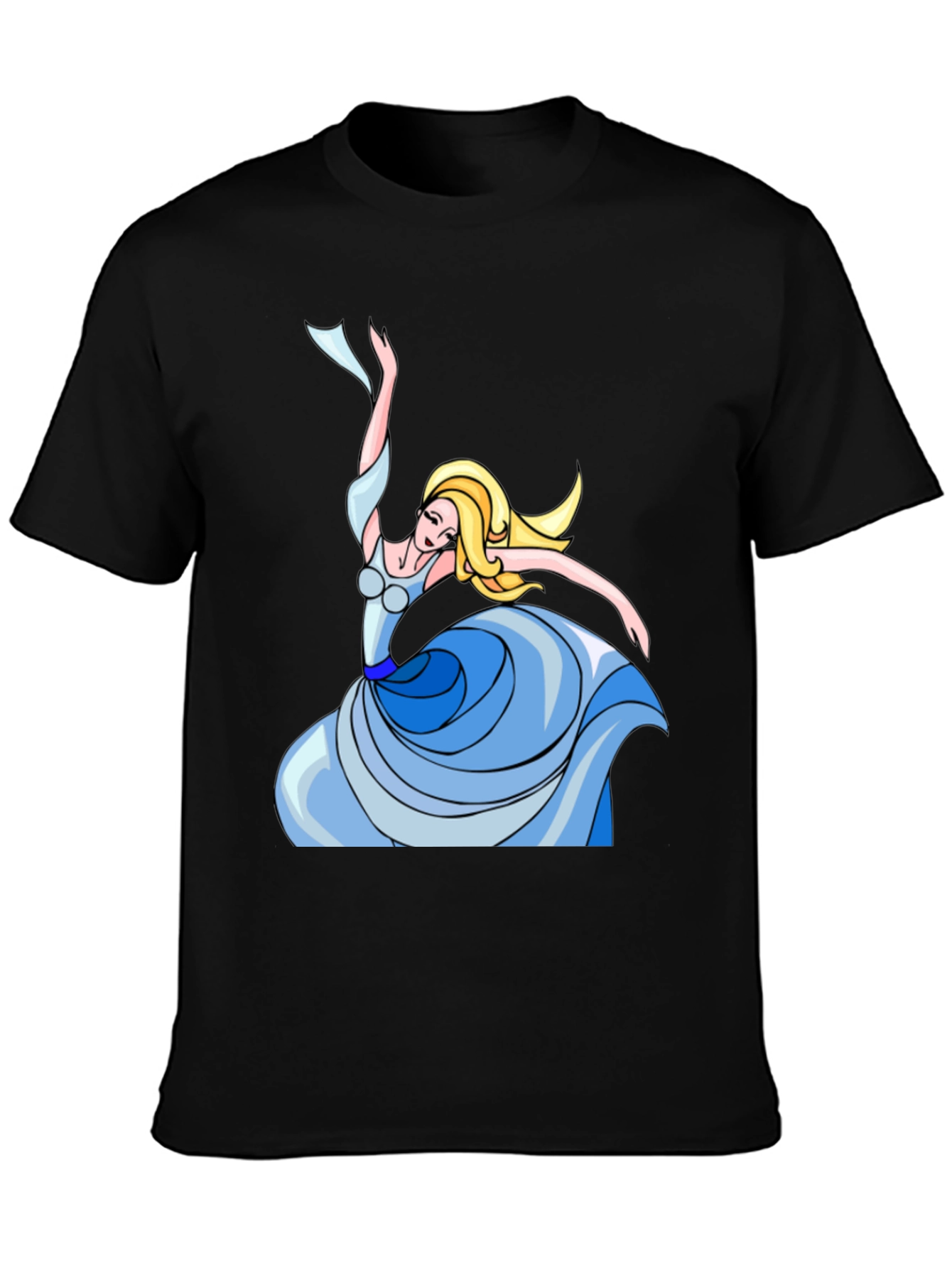 Dancing Queen Graphic Tee - Black Cotton Shirt