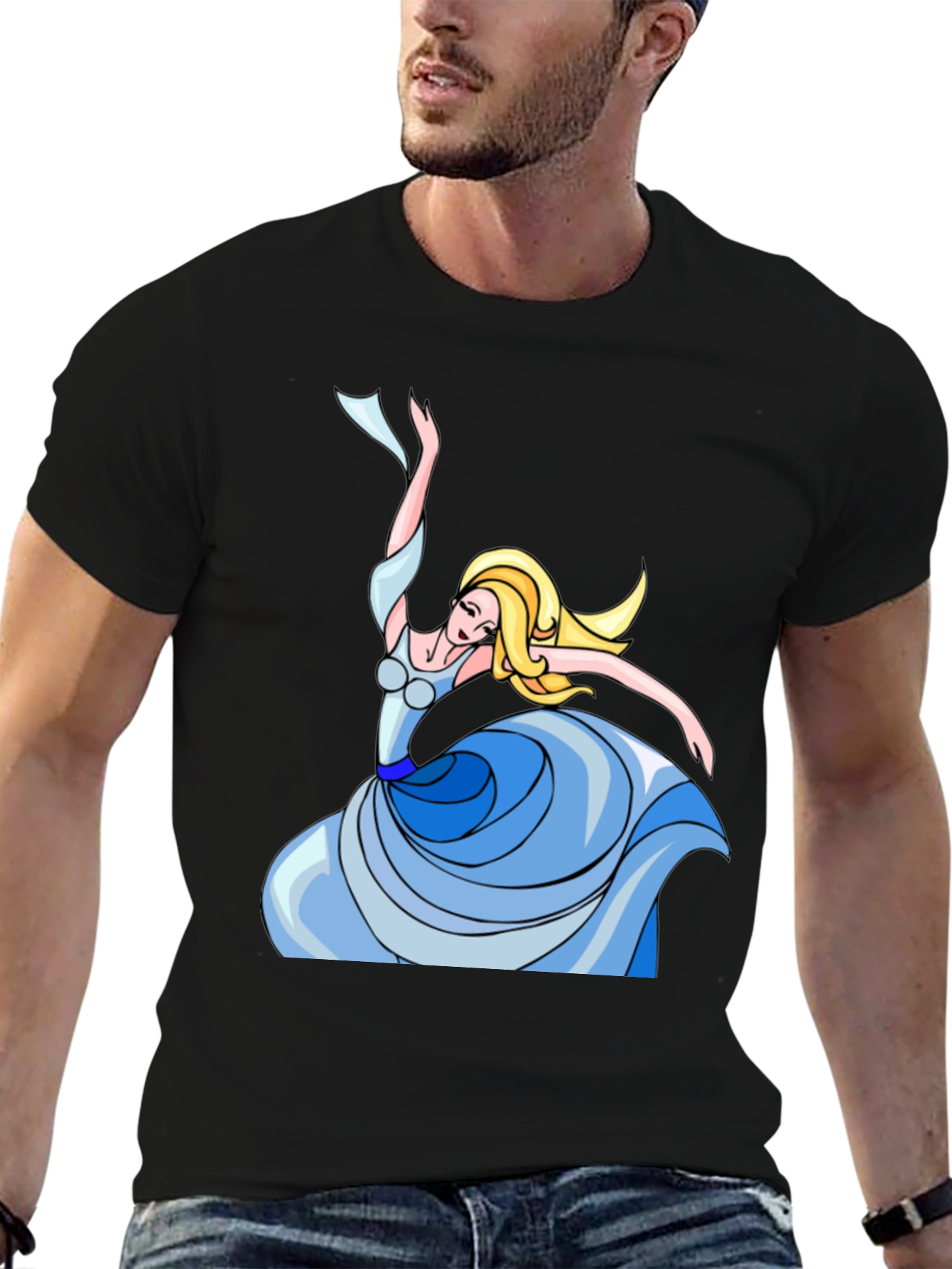 Dancing Queen Graphic Tee - Black Cotton Shirt